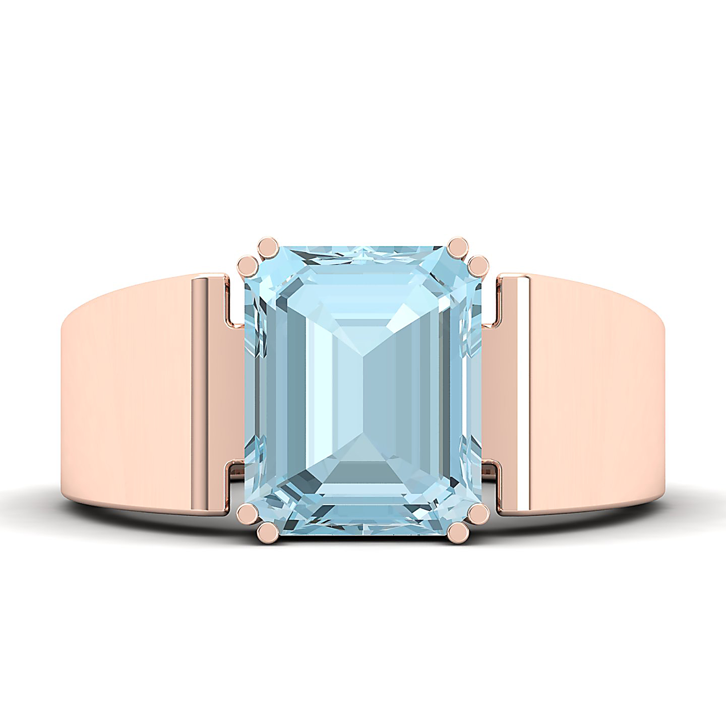 The Glorious Aquamarine Gold Ring