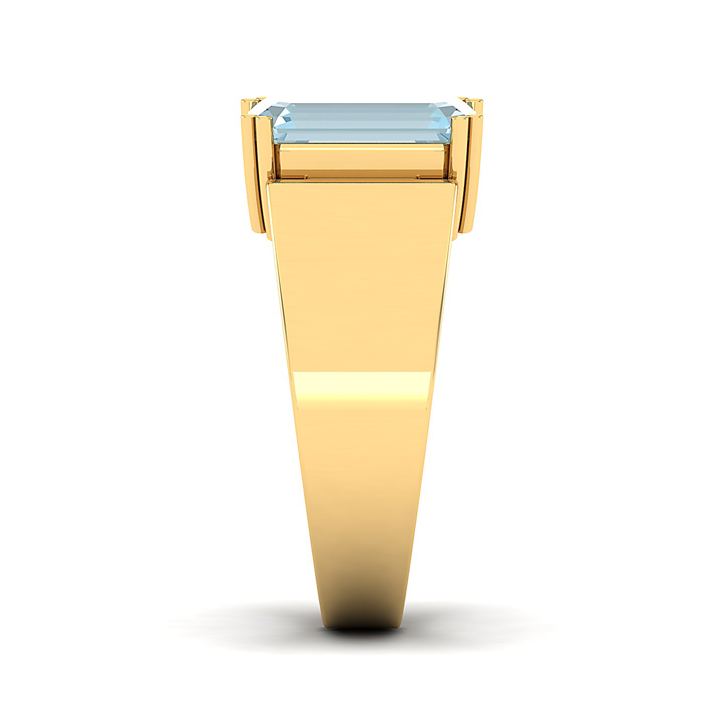 The Glorious Aquamarine Gold Ring