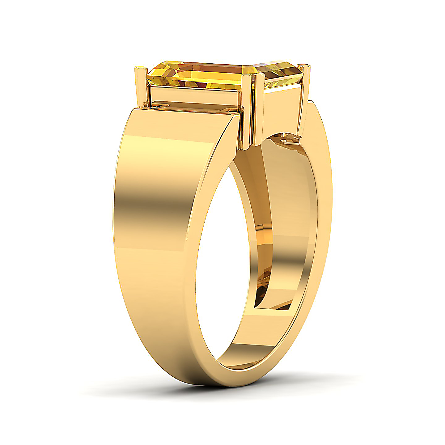 The Glorious Yellow Sapphire Gold Ring