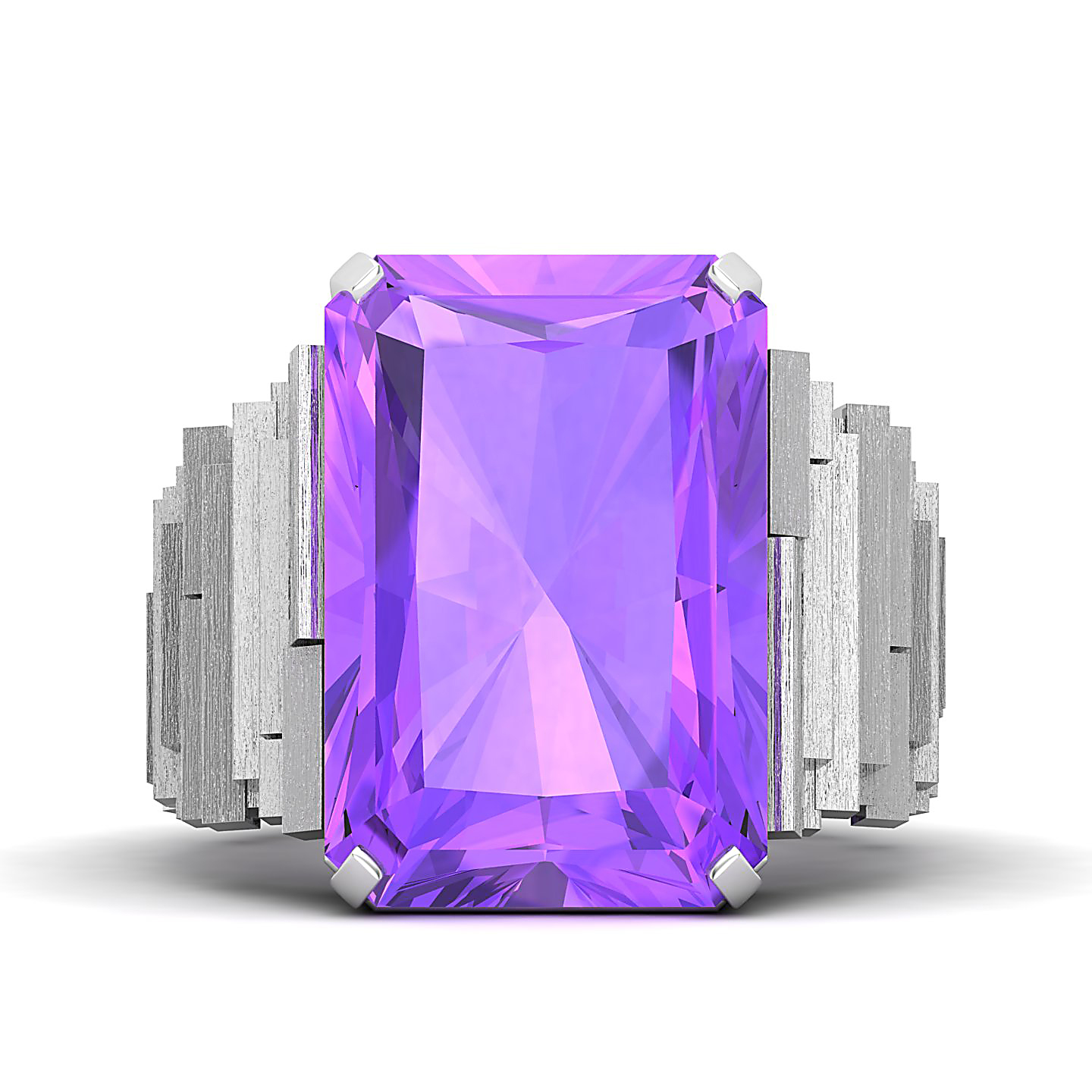 The Herculean Amethyst Gold Ring