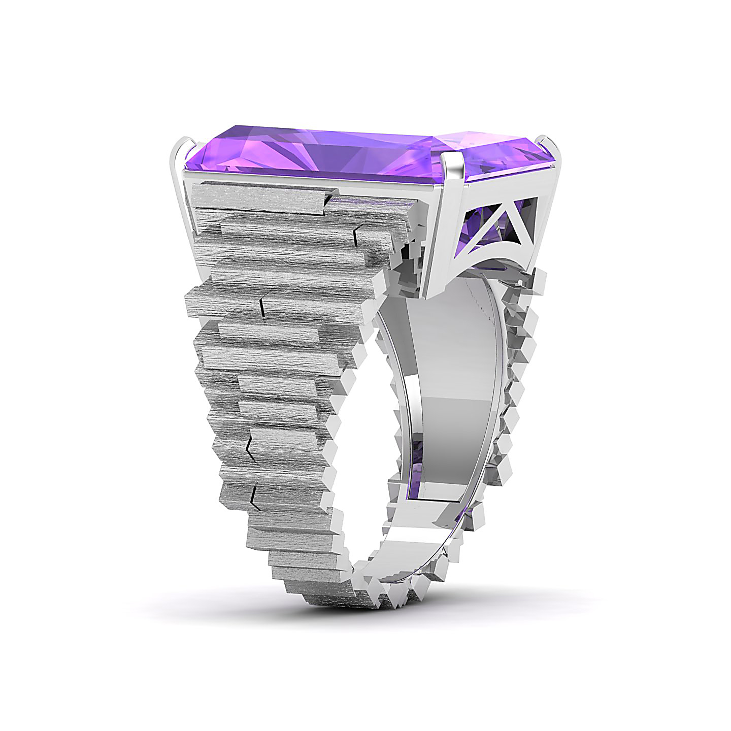 The Herculean Amethyst Gold Ring