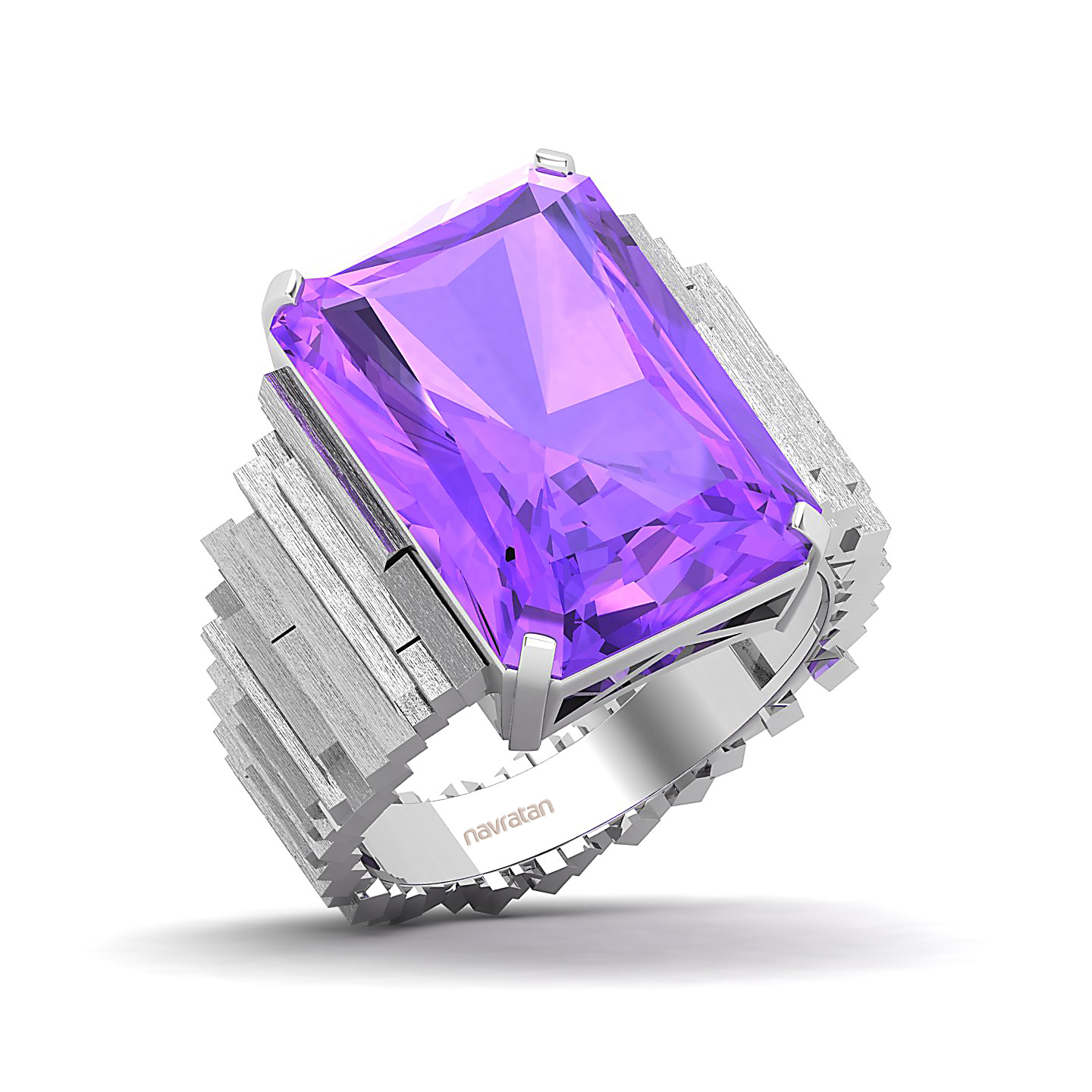 The Herculean Amethyst Gold Ring