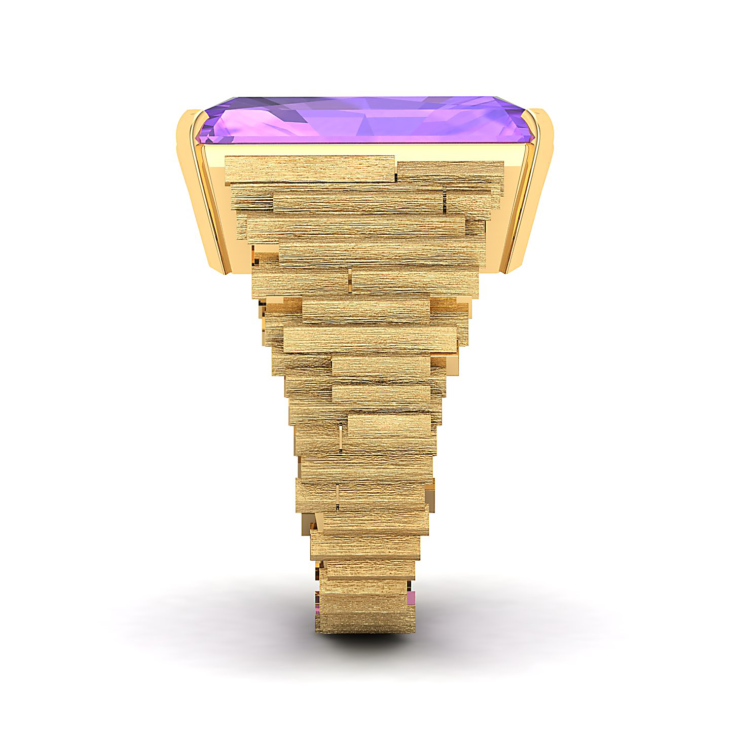 The Herculean Amethyst Gold Ring