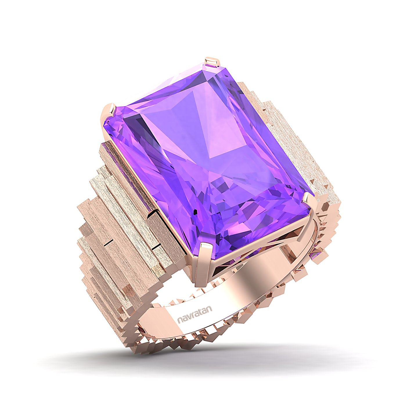 The Herculean Amethyst Gold Ring