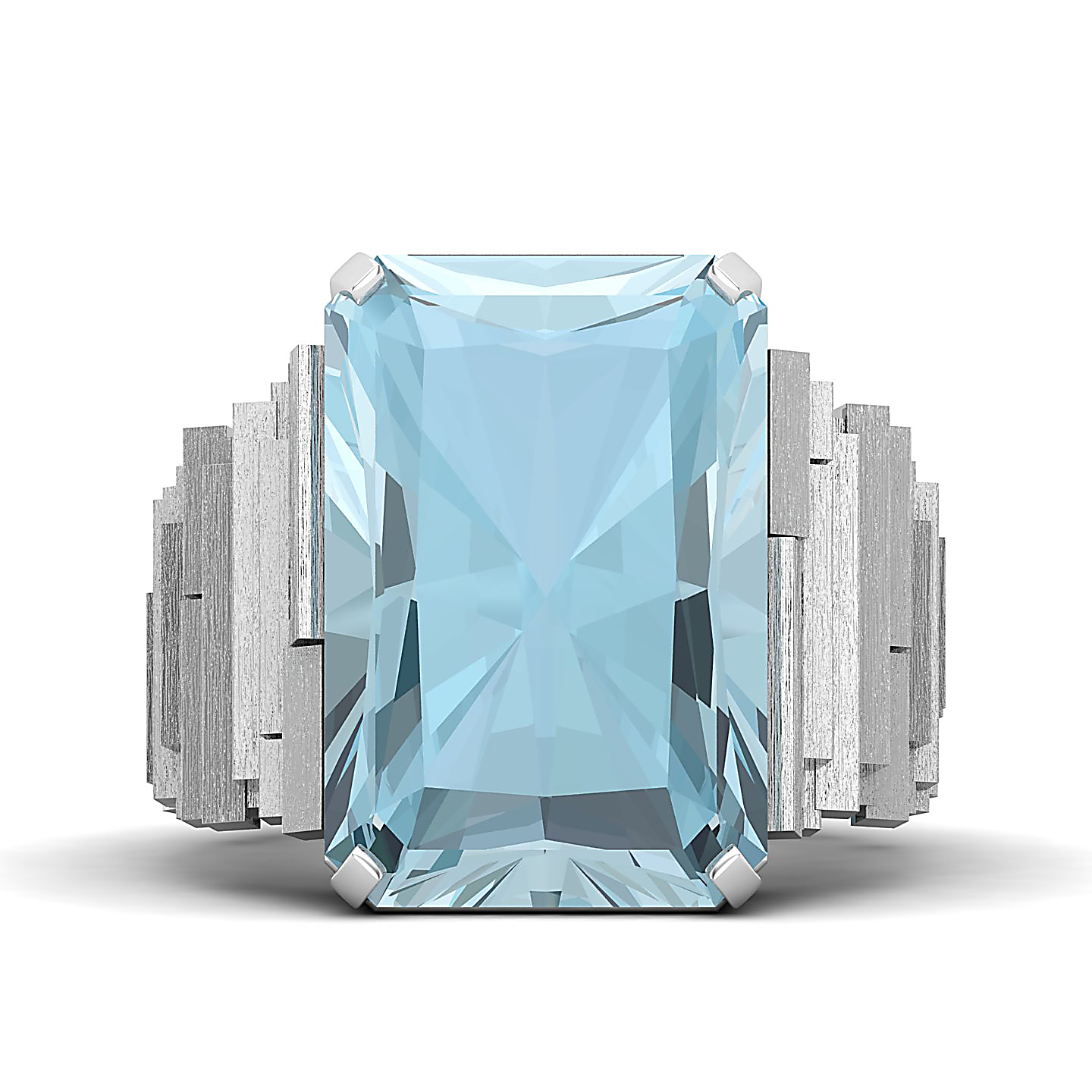 The Herculean Aquamarine Gold Ring