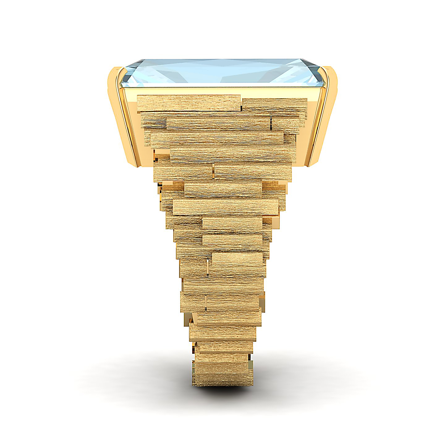 The Herculean Aquamarine Gold Ring
