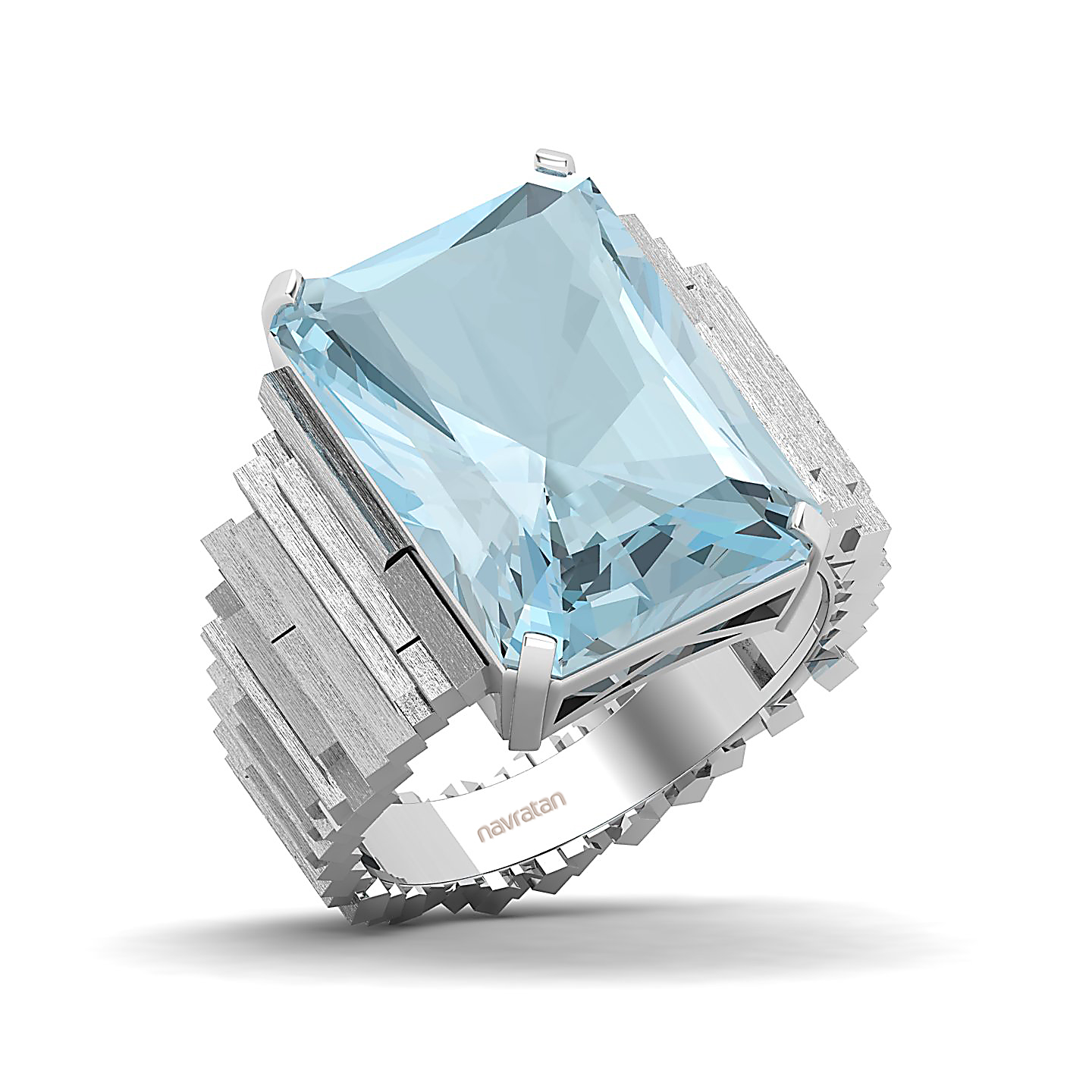 The Herculean Aquamarine Gold Ring