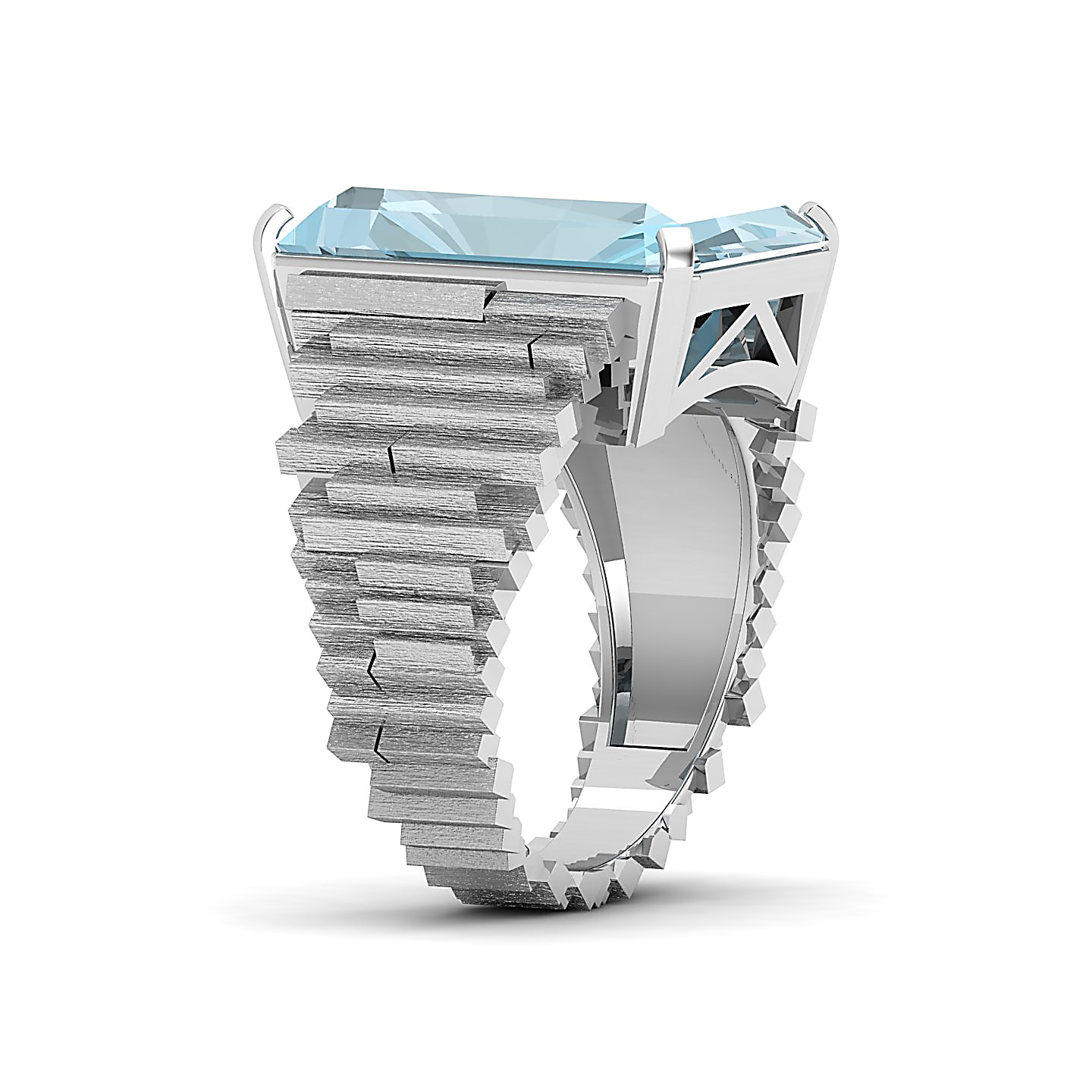 The Herculean Aquamarine Gold Ring