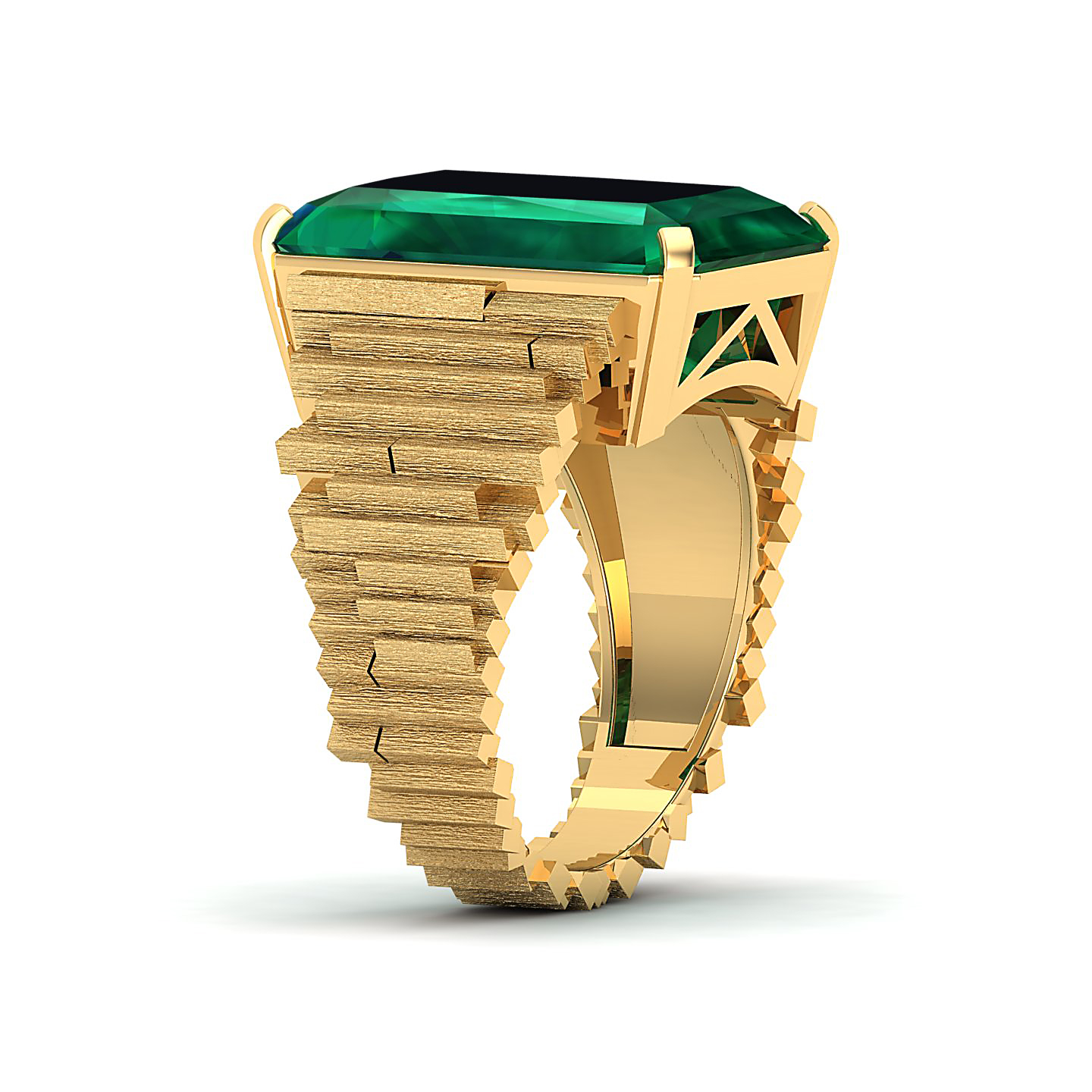 The Herculean Emerald Gold Ring
