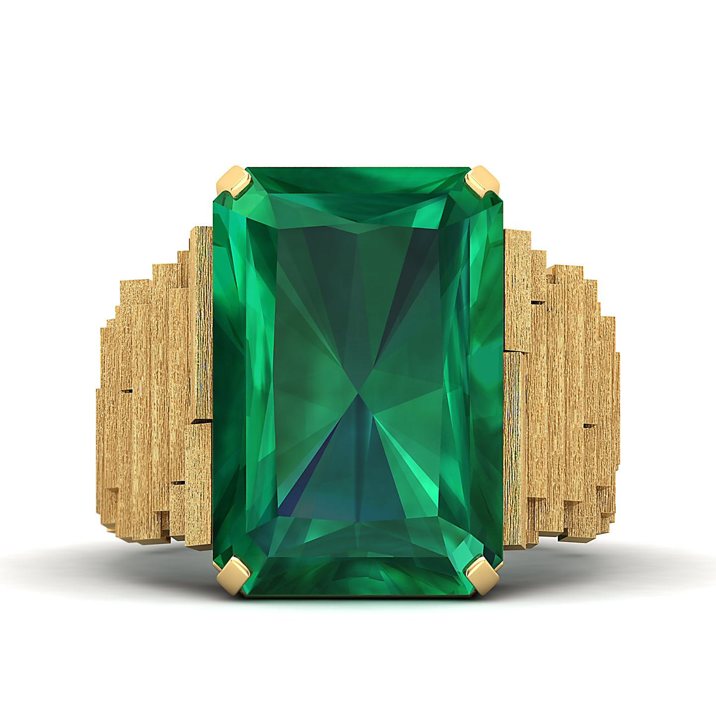 The Herculean Emerald Gold Ring