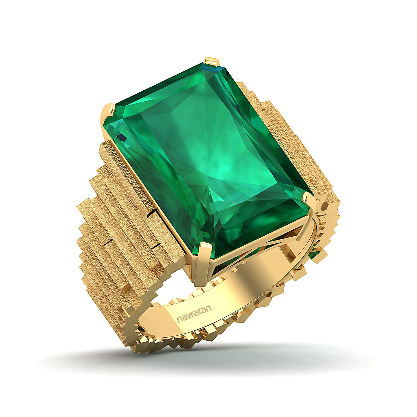 The Herculean Emerald Gold Ring