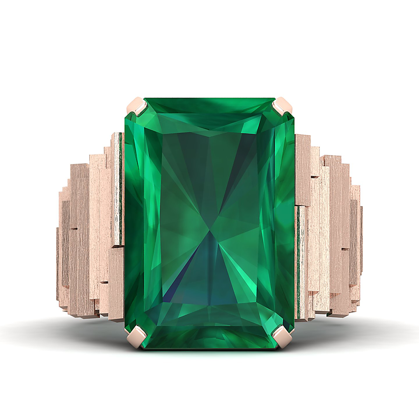 The Herculean Emerald Gold Ring