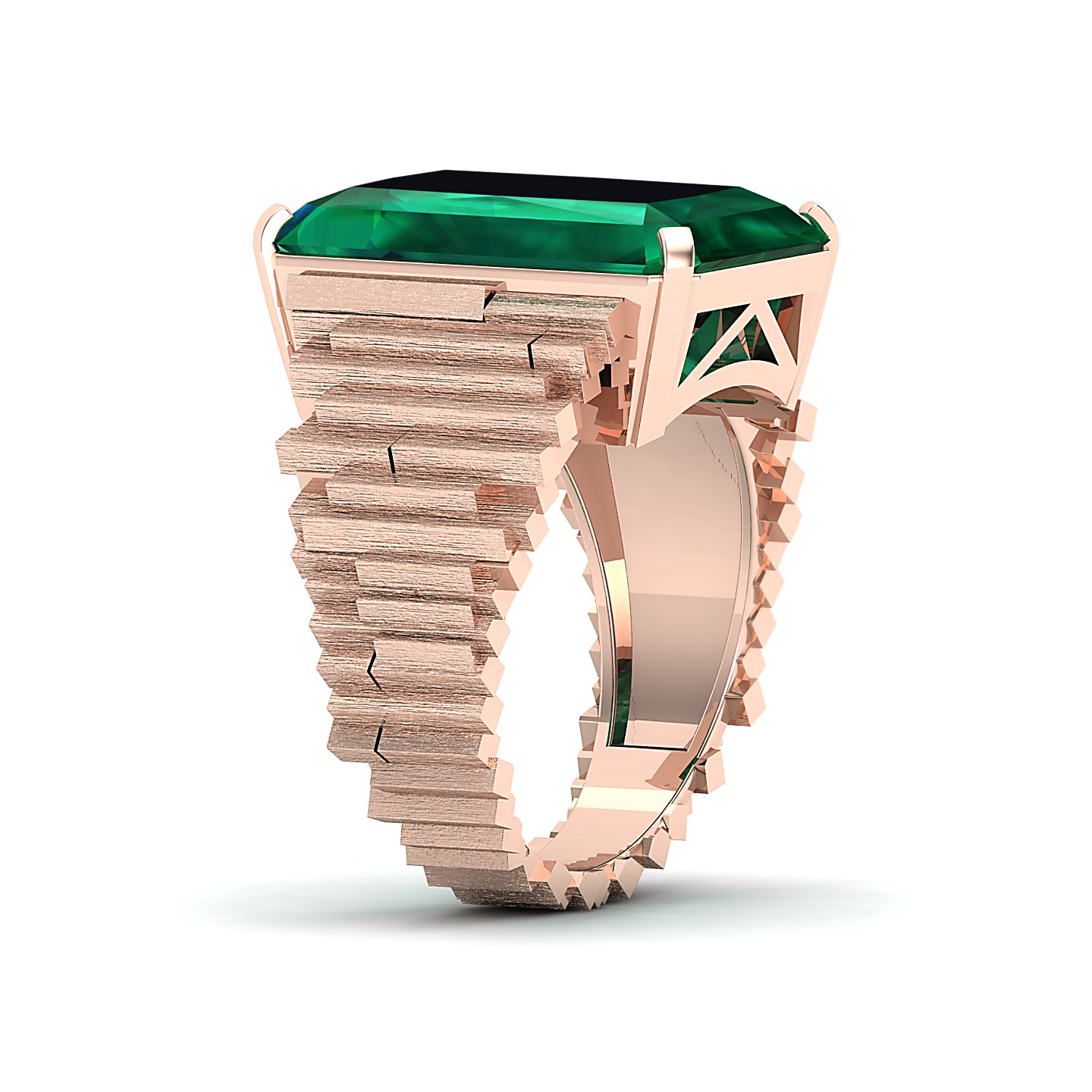 The Herculean Emerald Gold Ring