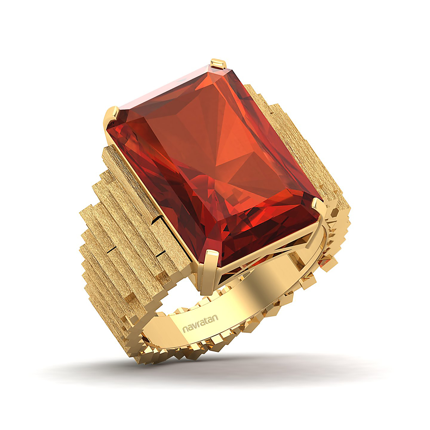 The Herculean Hessonite Gold Ring