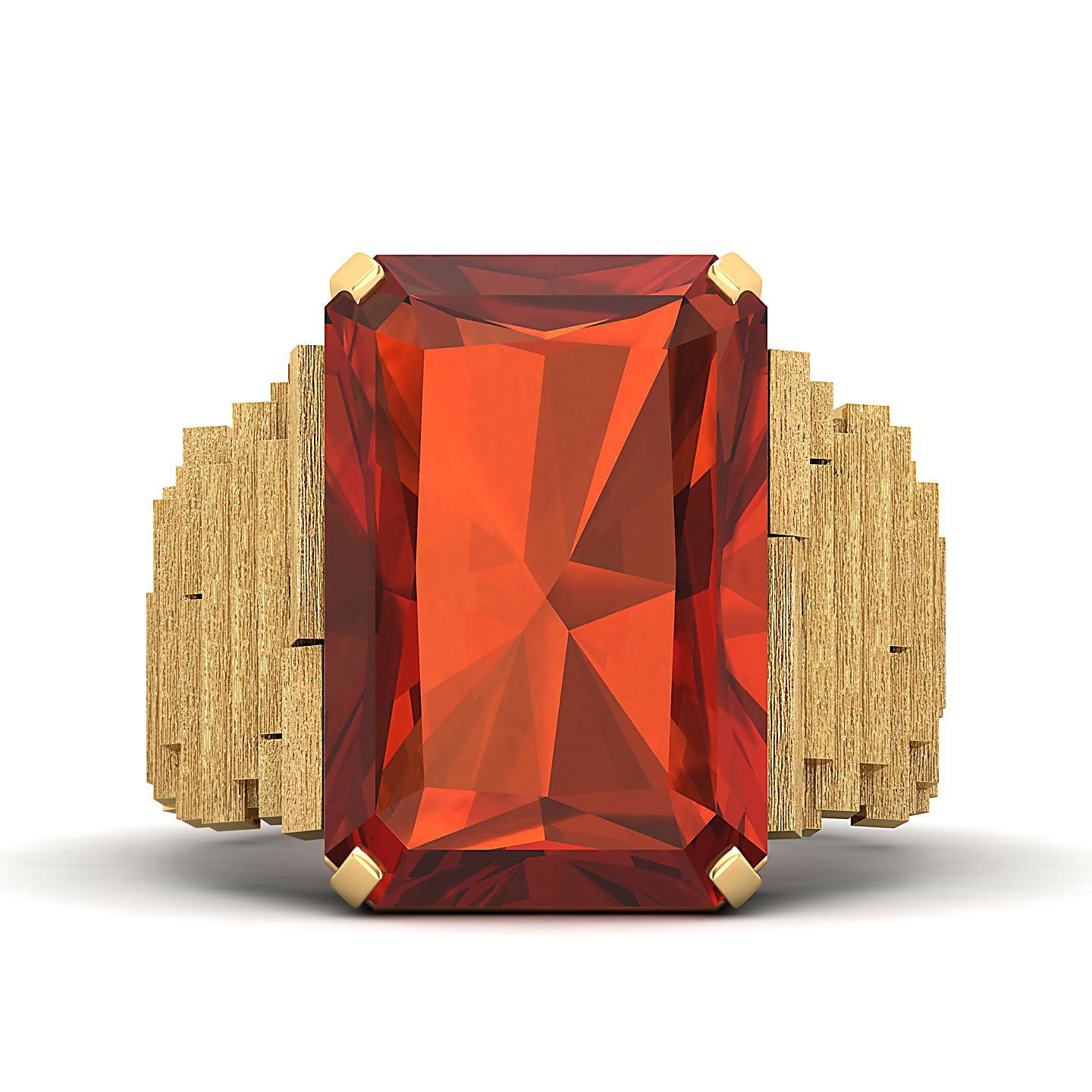 The Herculean Hessonite Gold Ring