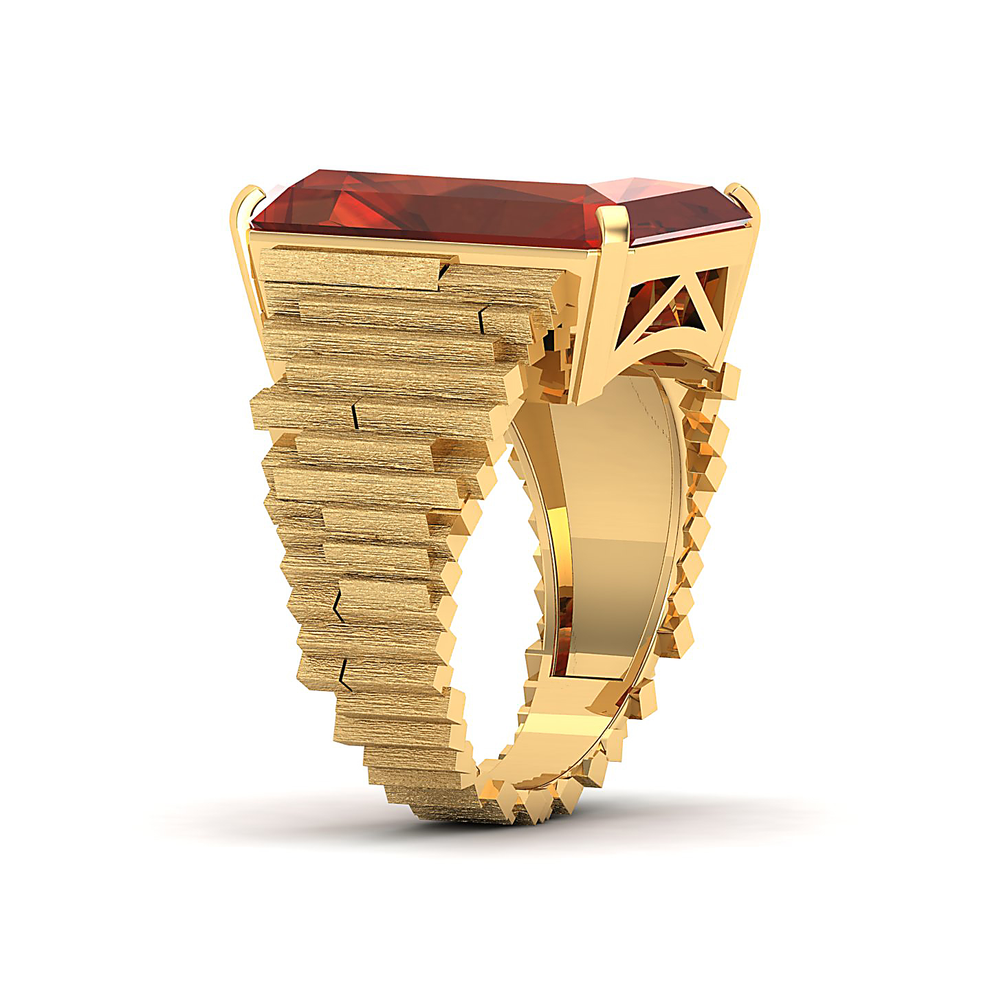 The Herculean Hessonite Gold Ring