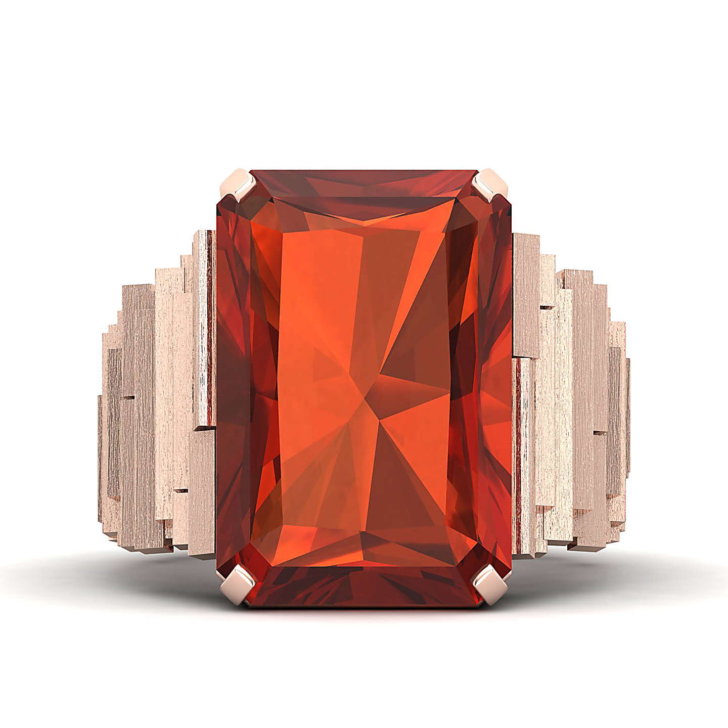The Herculean Hessonite Gold Ring