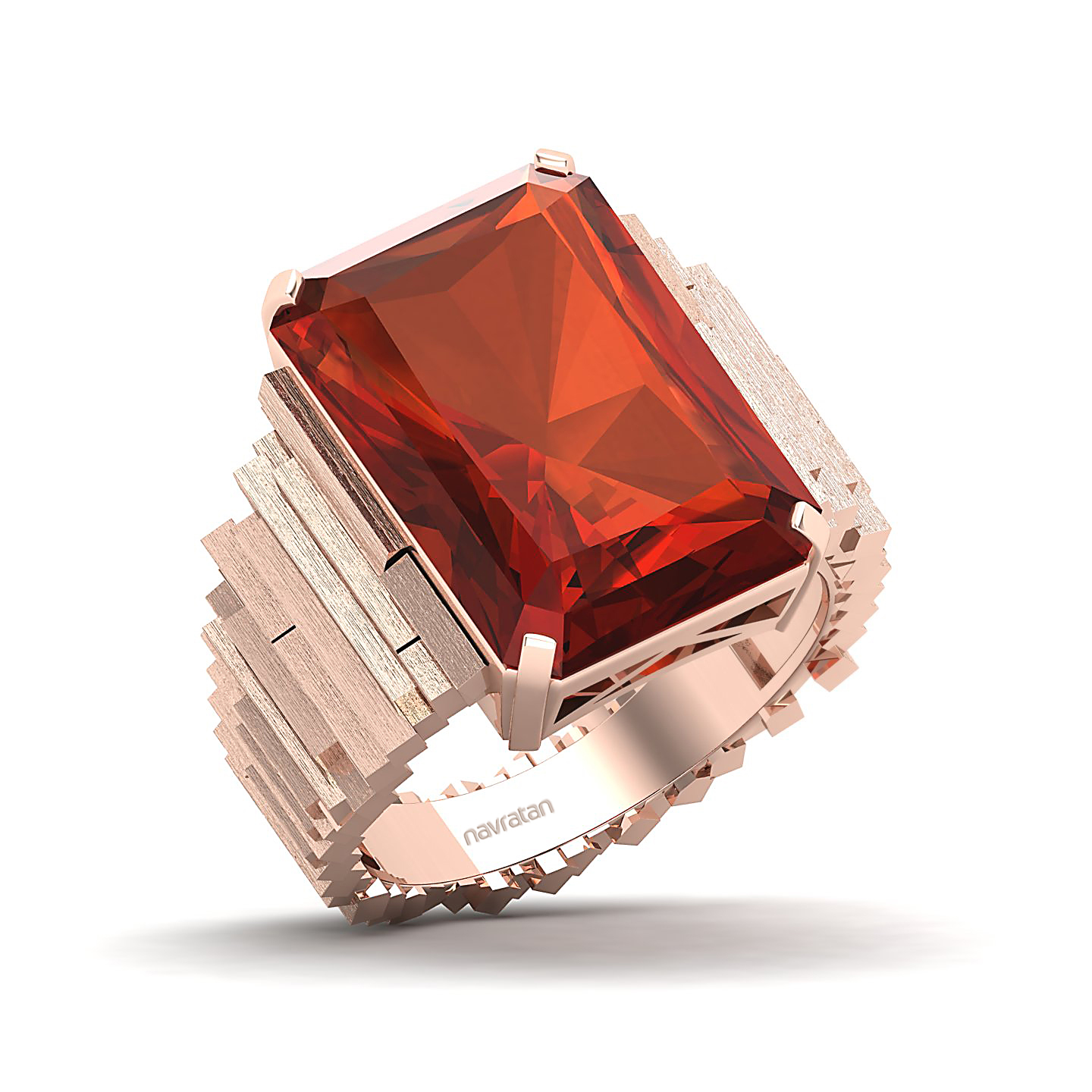 The Herculean Hessonite Gold Ring