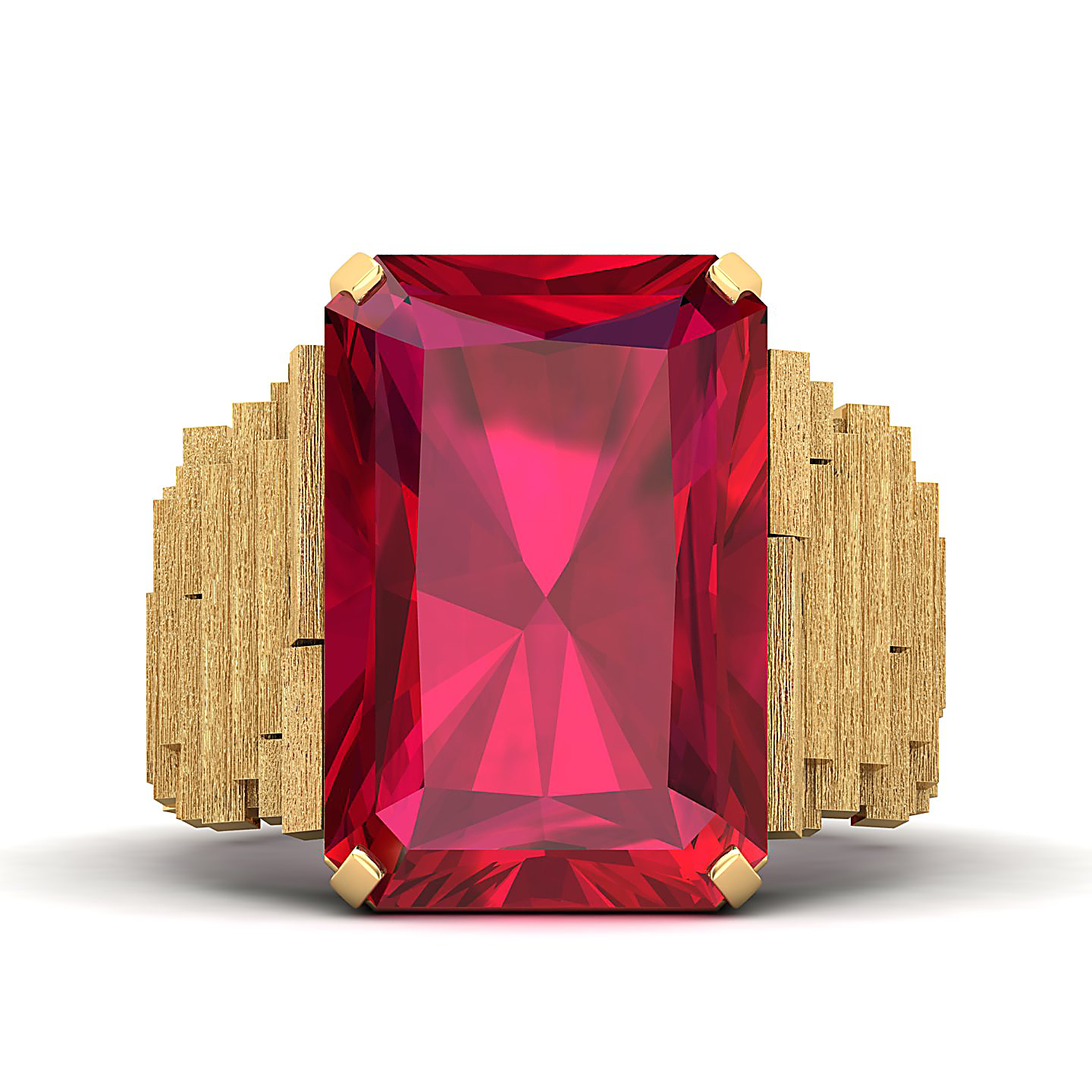 The Herculean Ruby Gold Ring
