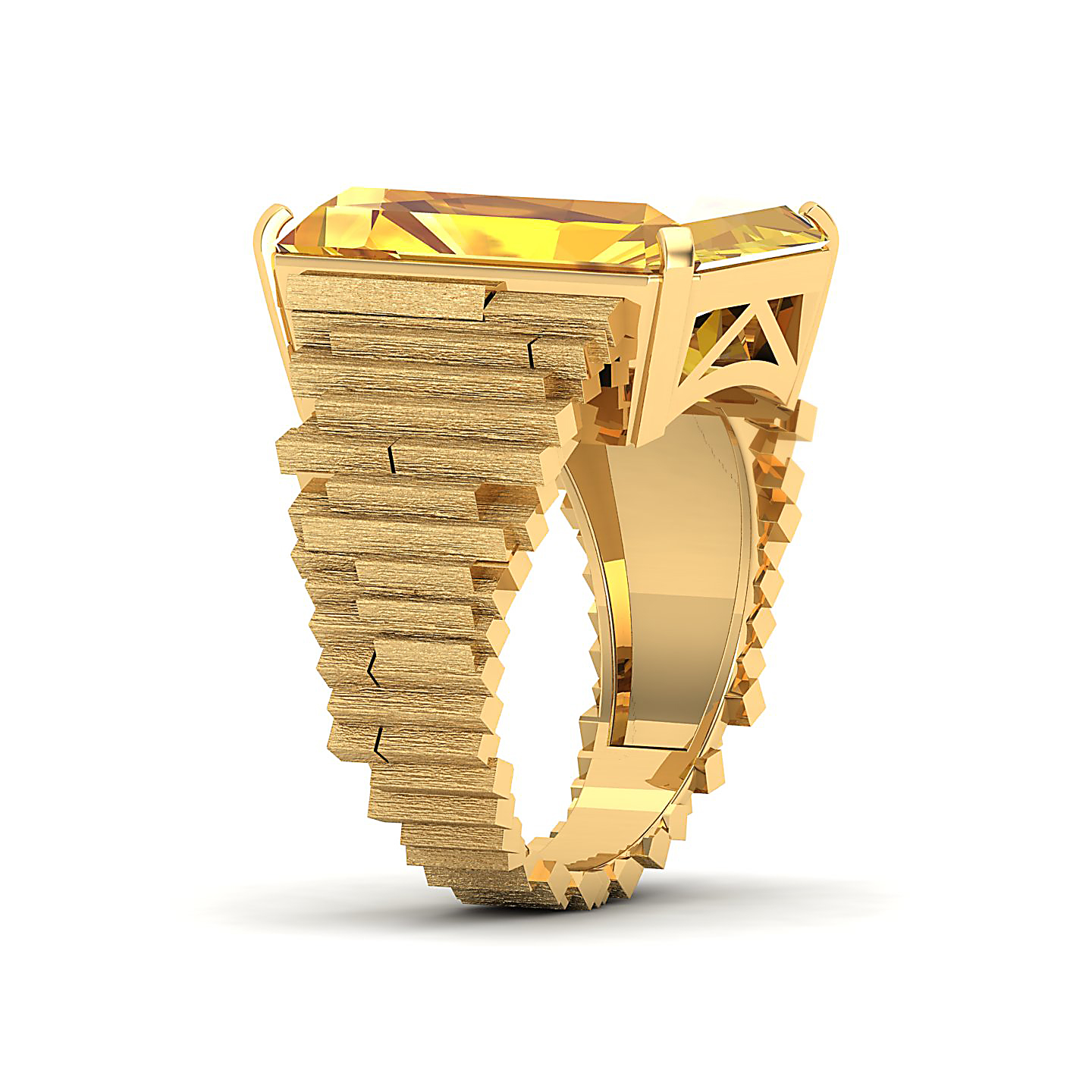 The Herculean Yellow Sapphire Gold Ring