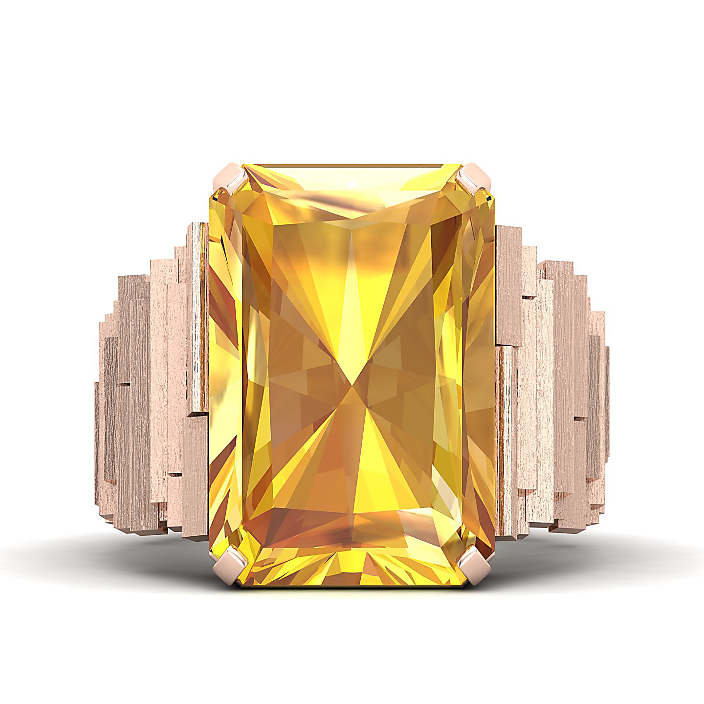 The Herculean Yellow Sapphire Gold Ring