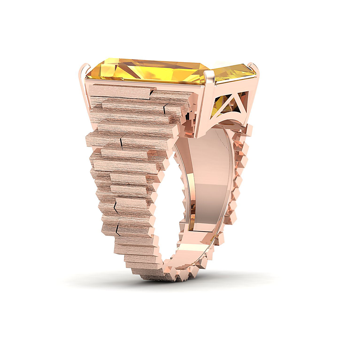 The Herculean Yellow Sapphire Gold Ring