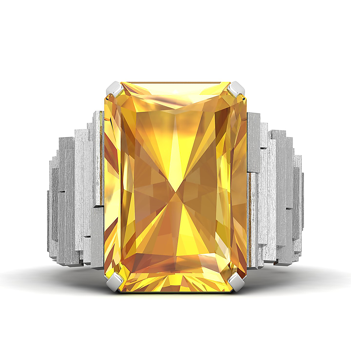 The Herculean Yellow Sapphire Gold Ring