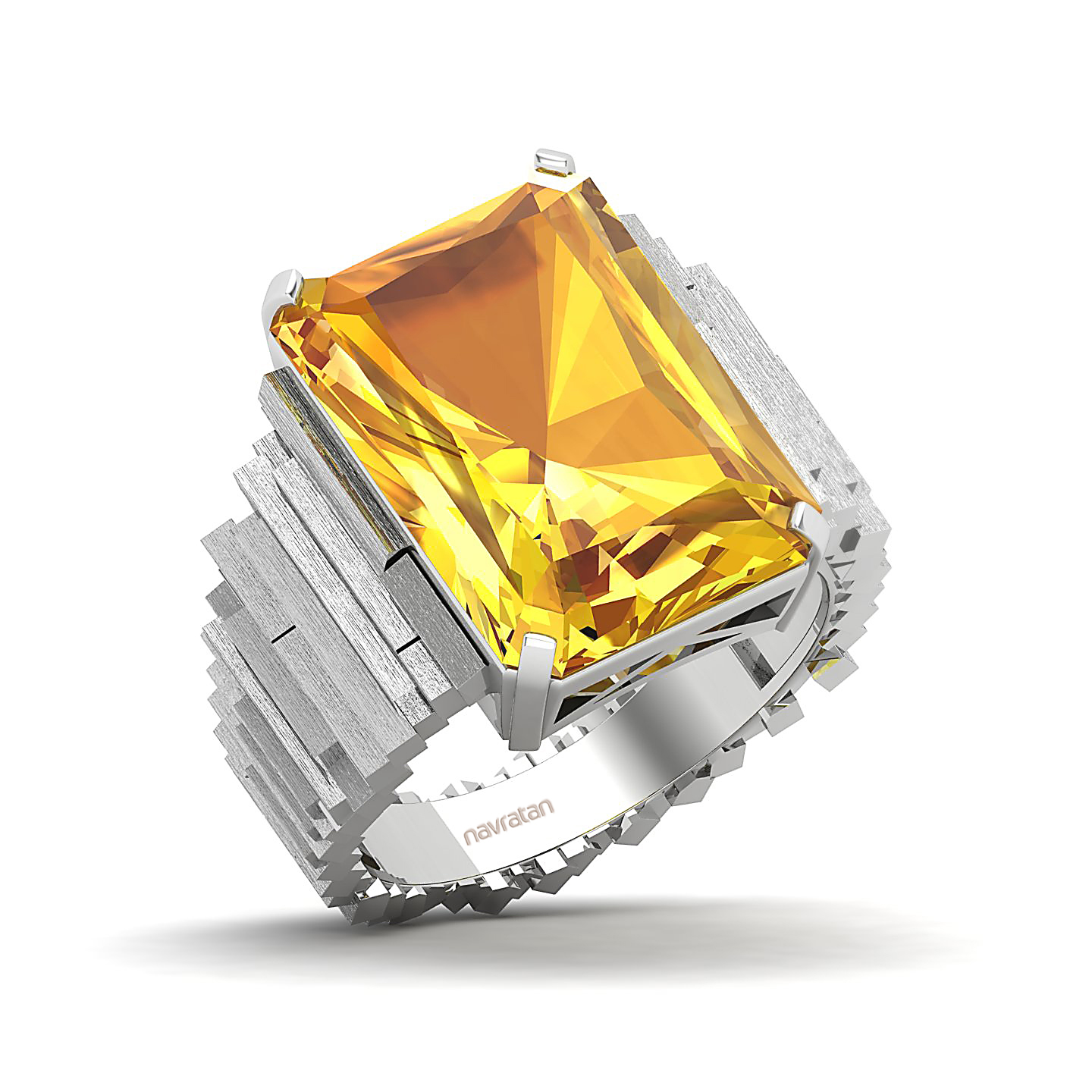The Herculean Yellow Sapphire Gold Ring