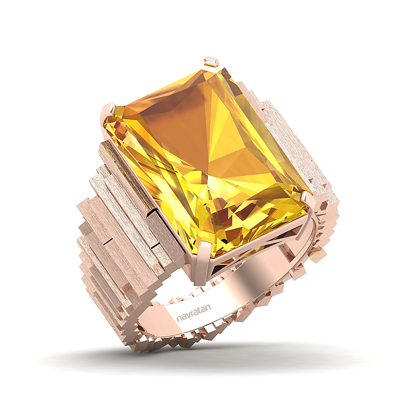 The Herculean Yellow Sapphire Gold Ring