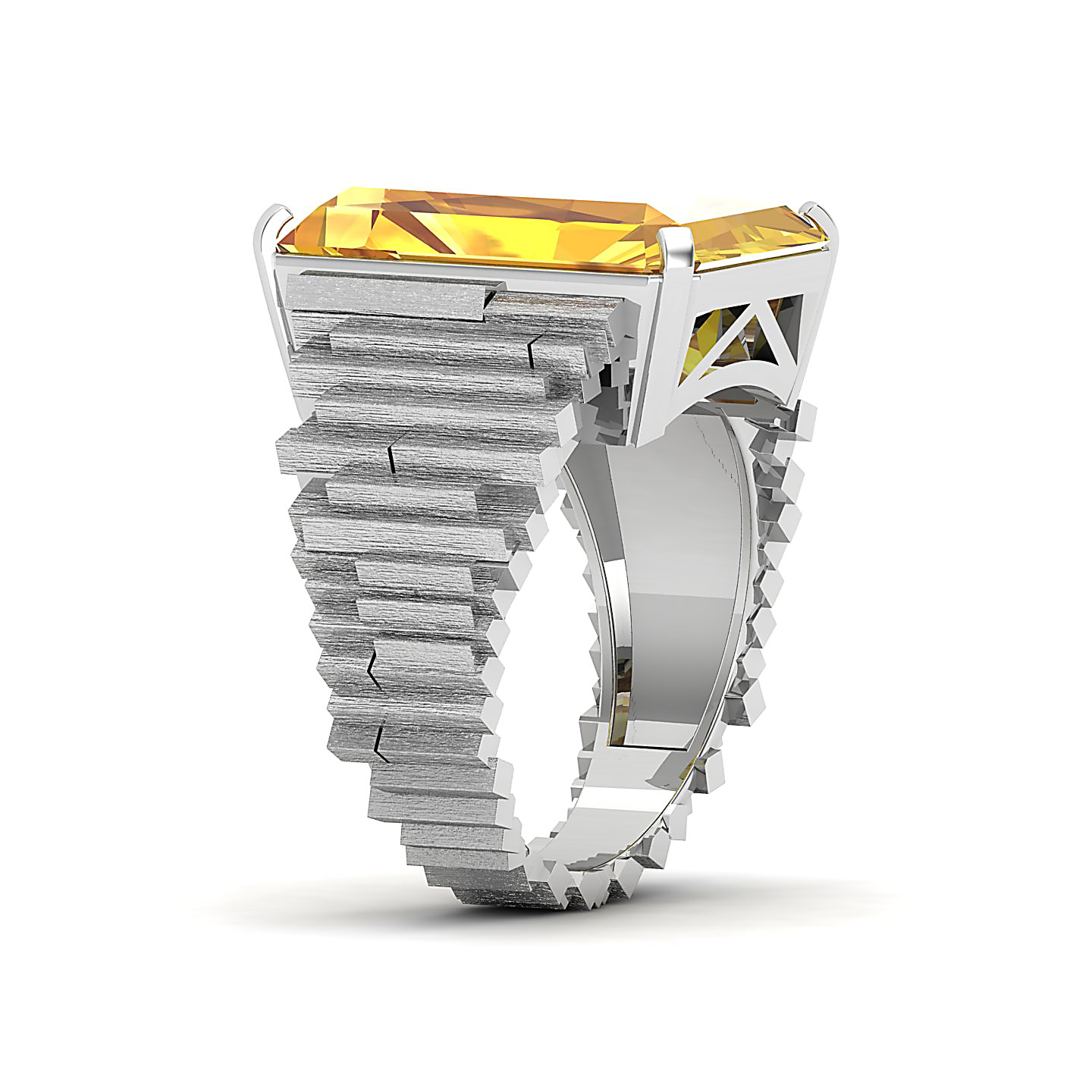 The Herculean Yellow Sapphire Gold Ring