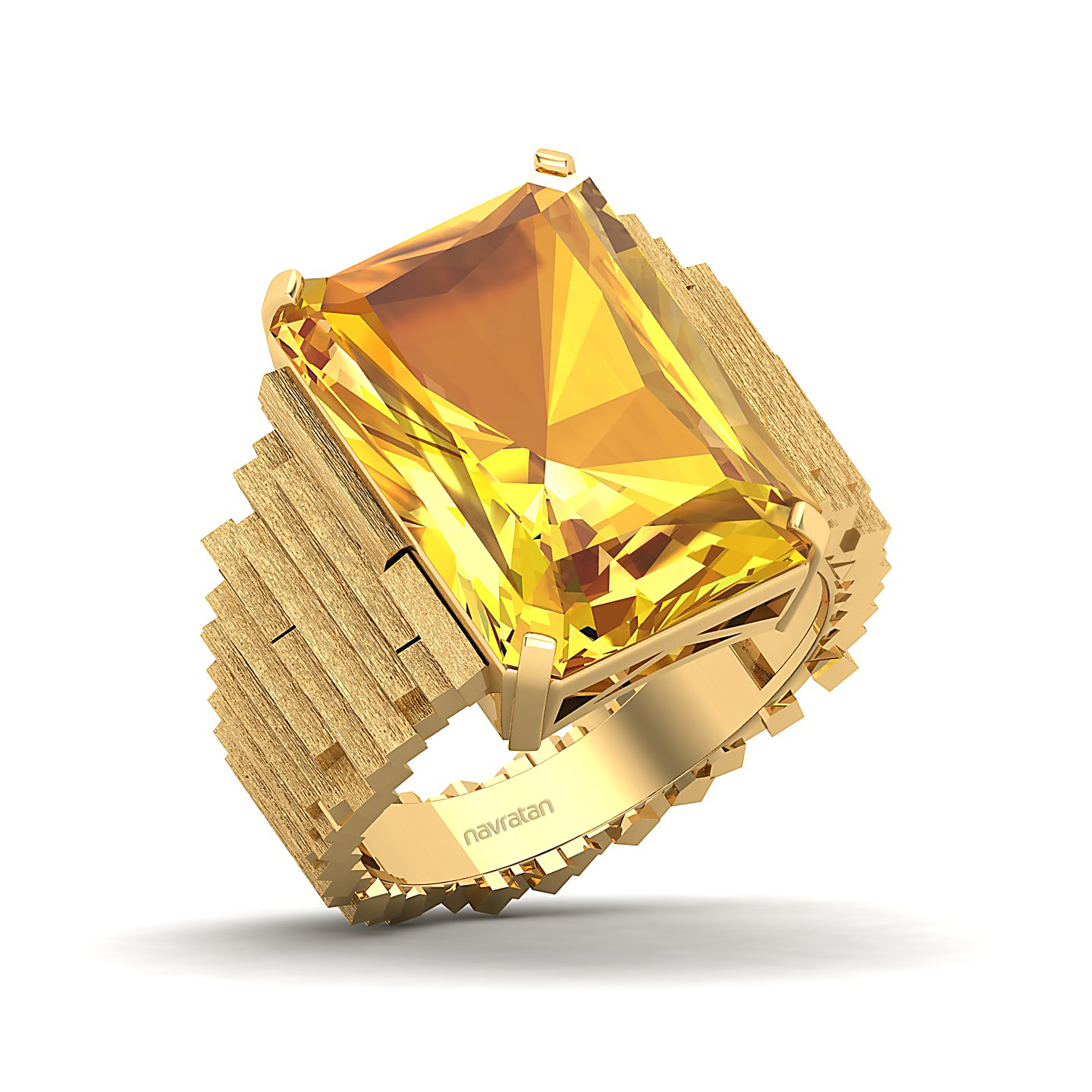 The Herculean Yellow Sapphire Gold Ring