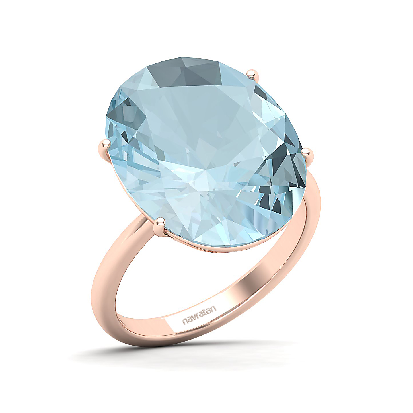 The Minimalistic Aquamarine Gold Ring