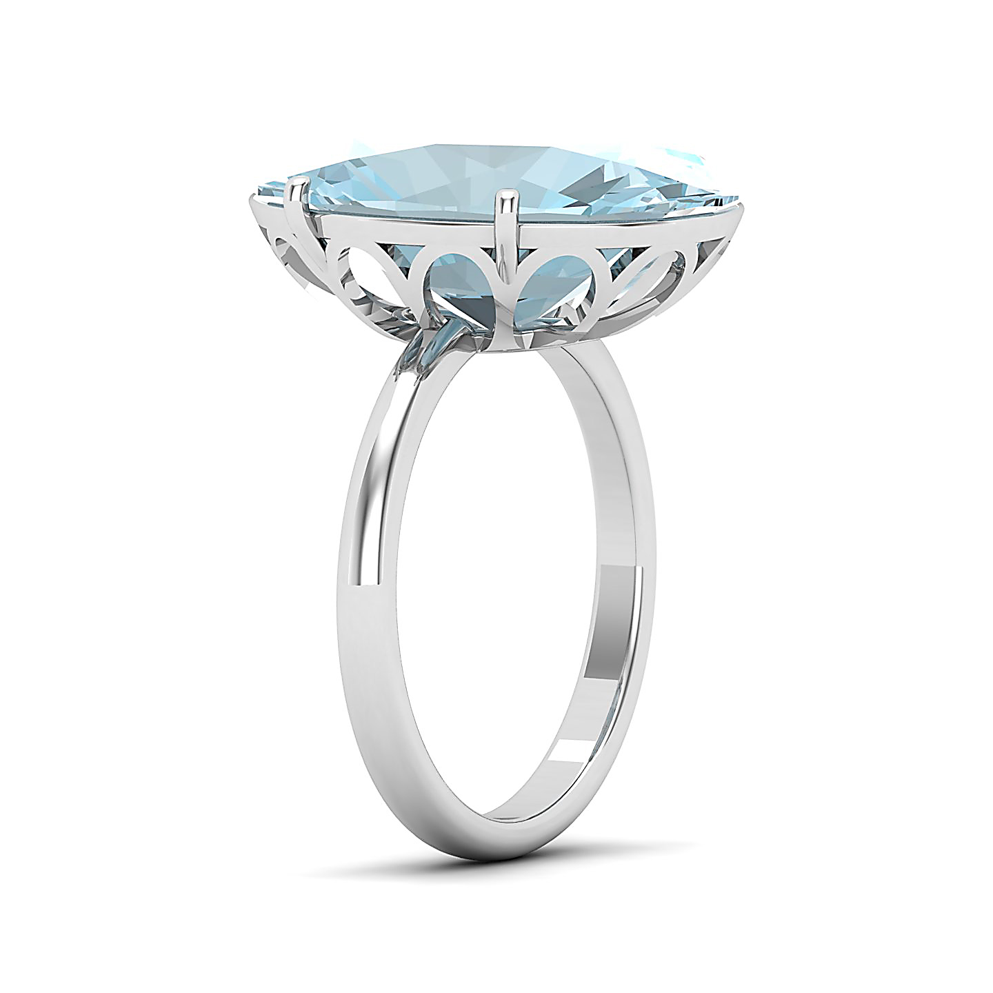 The Minimalistic Aquamarine Gold Ring