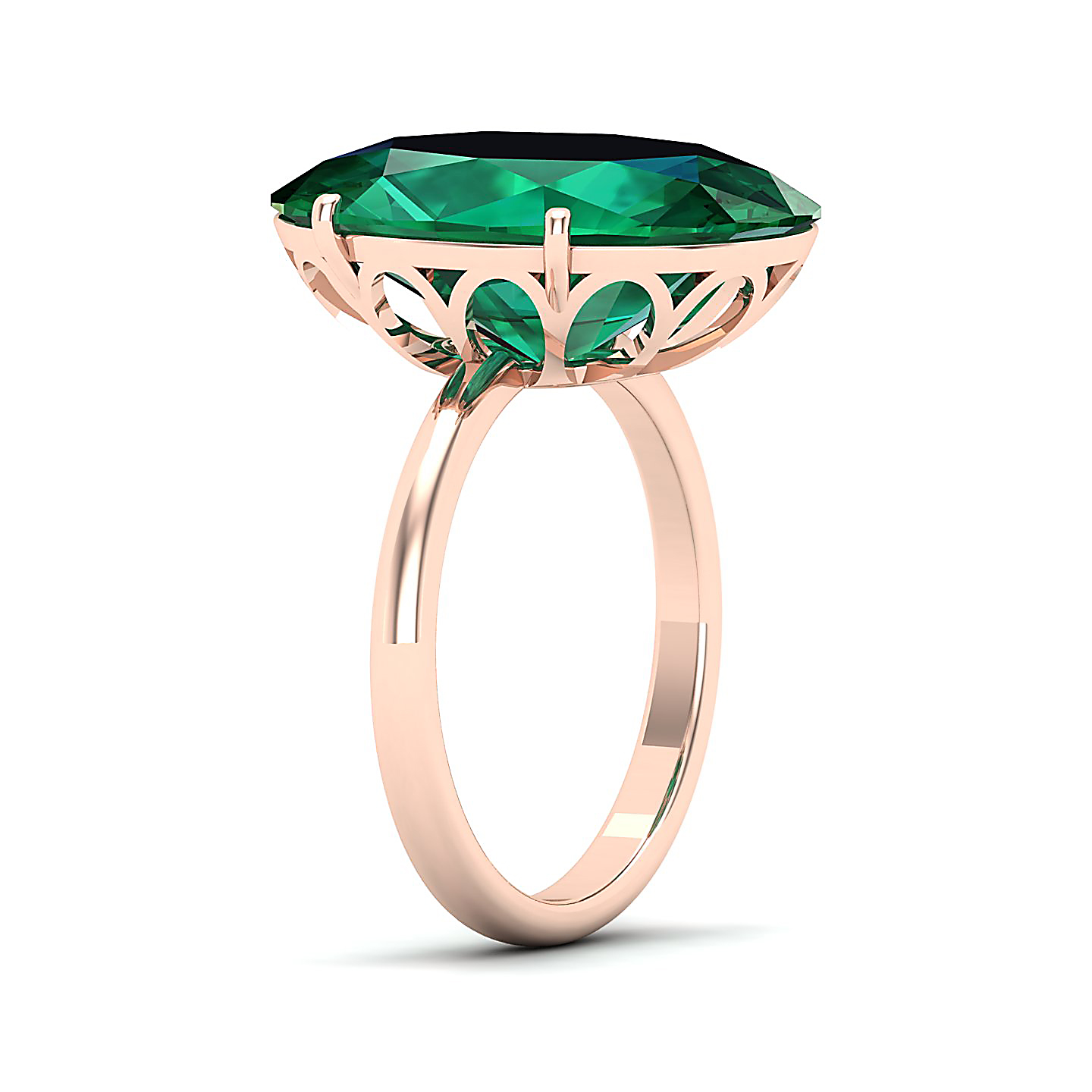 The Minimalistic Emerald Gold Ring