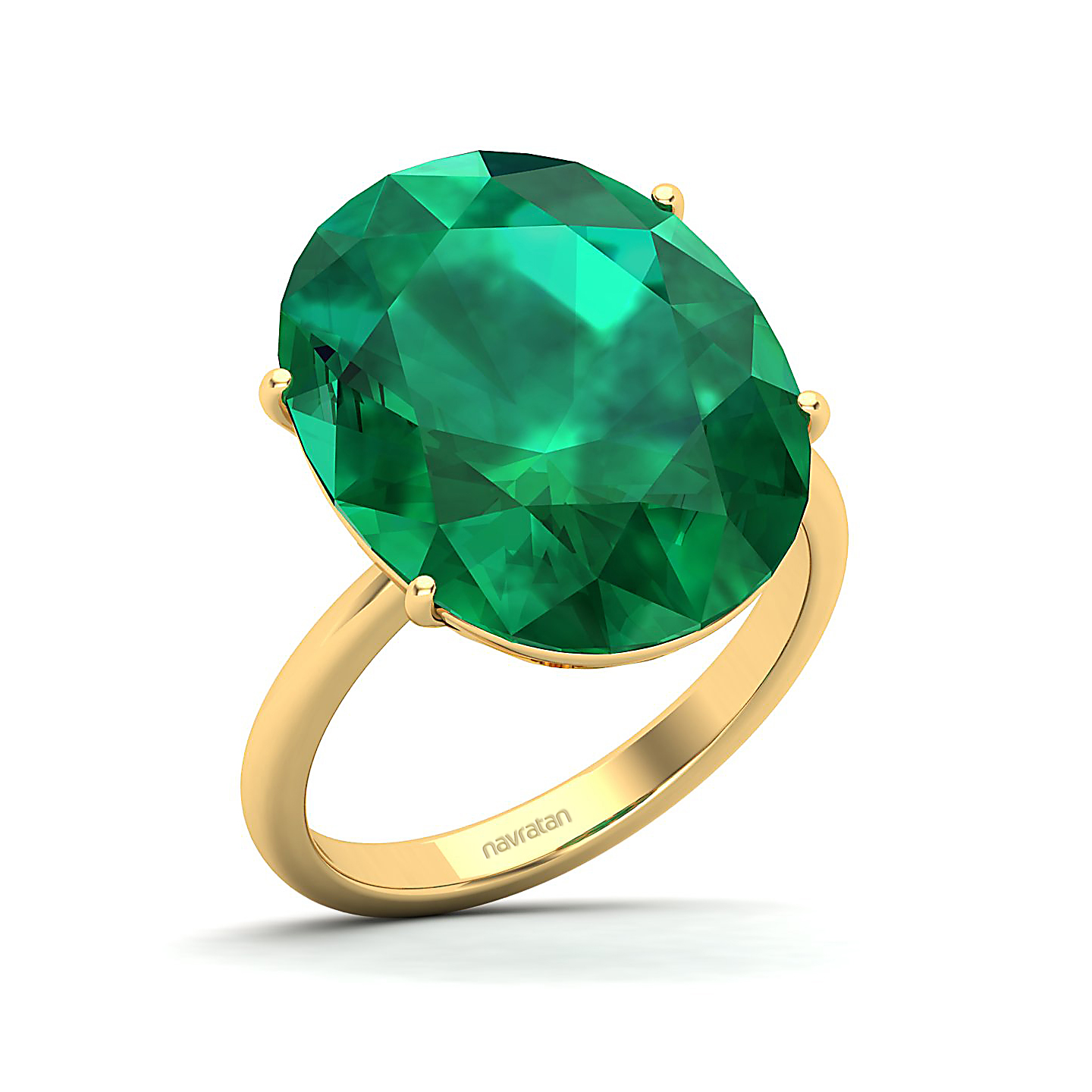 The Minimalistic Emerald Gold Ring