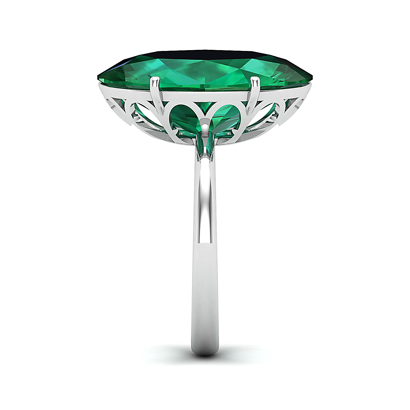 The Minimalistic Emerald Gold Ring