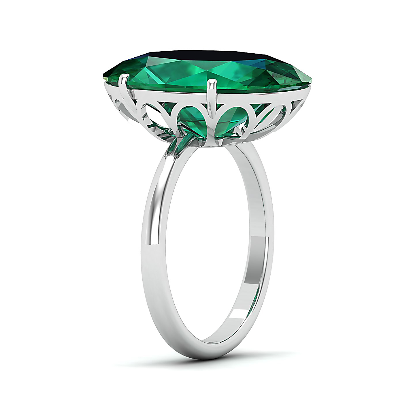 The Minimalistic Emerald Gold Ring