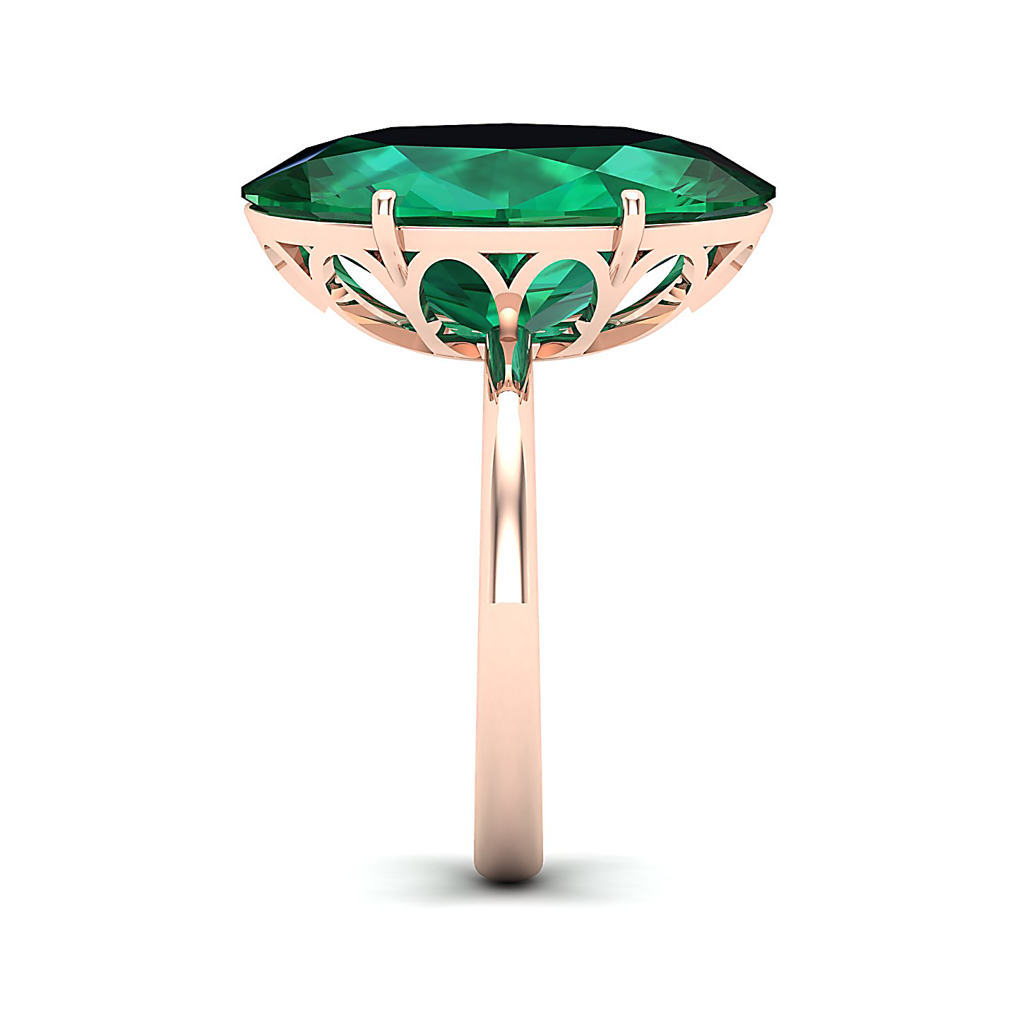 The Minimalistic Emerald Gold Ring