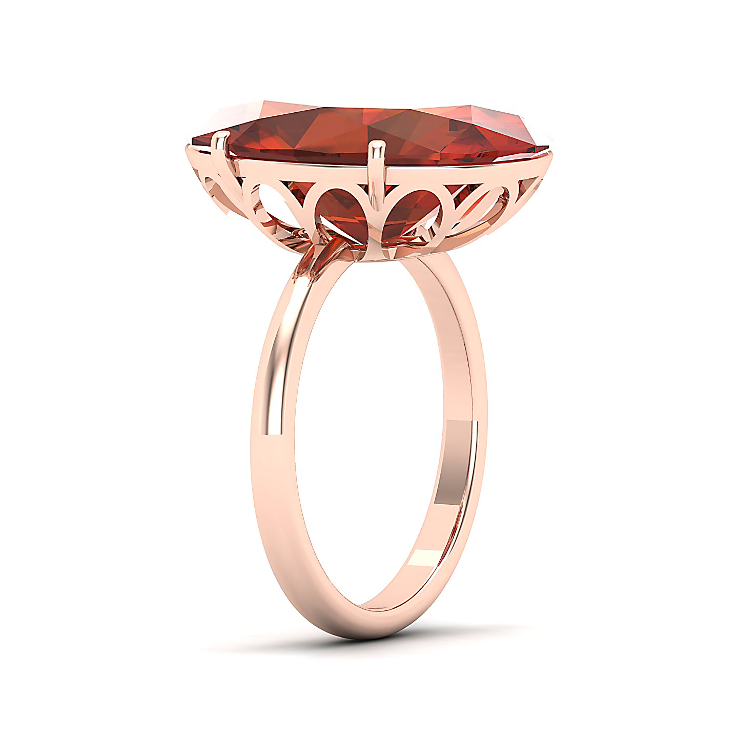 The Minimalistic Hessonite Gold Rin