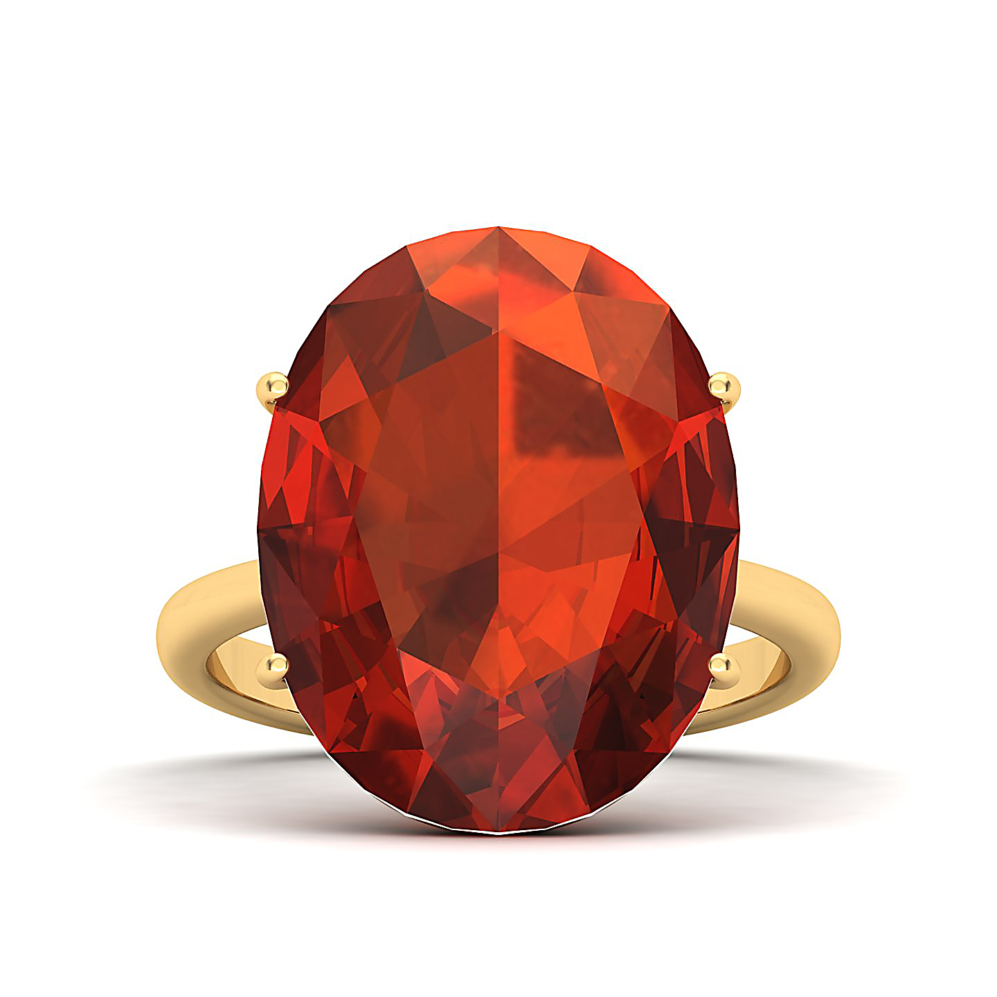 The Minimalistic Hessonite Gold Rin