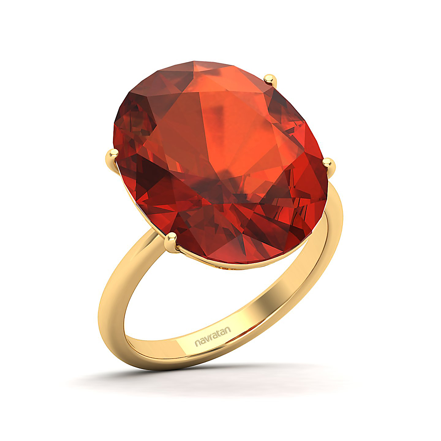 The Minimalistic Hessonite Gold Rin