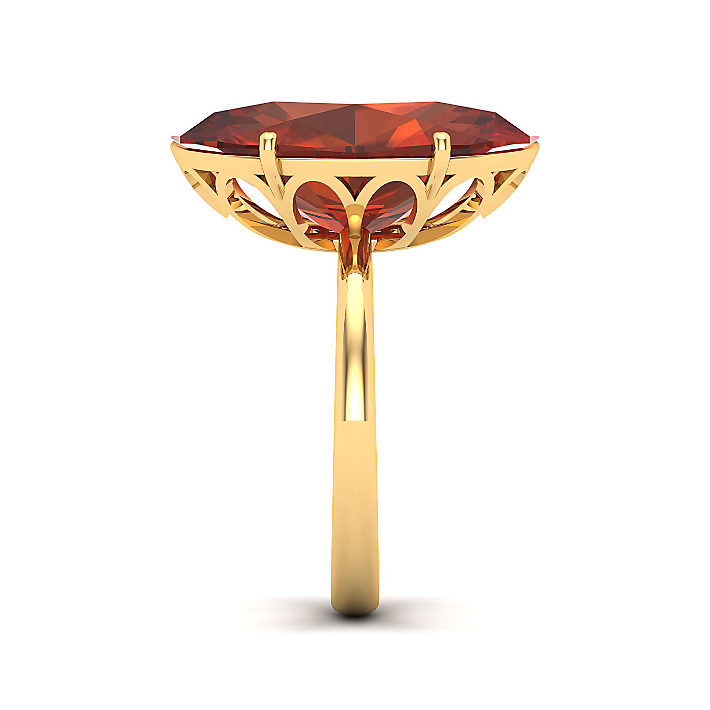 The Minimalistic Hessonite Gold Rin