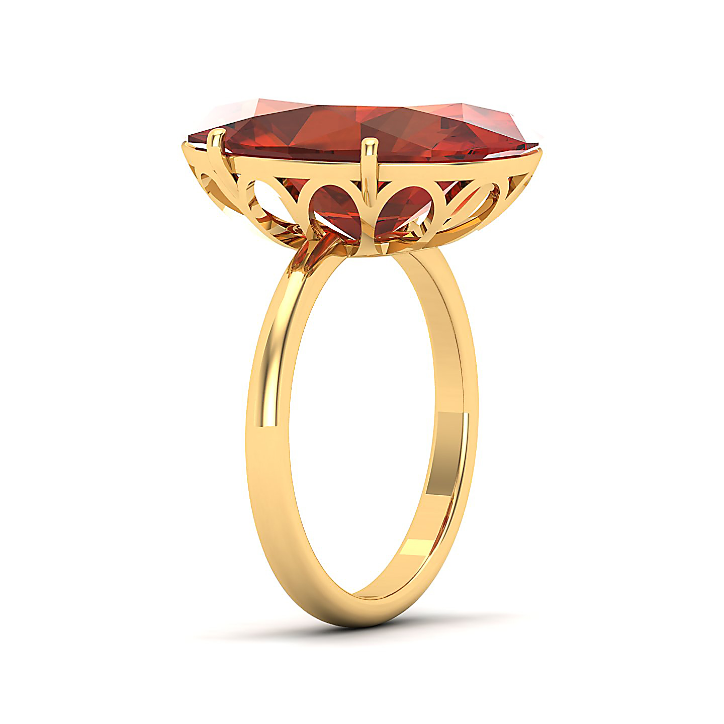 The Minimalistic Hessonite Gold Rin