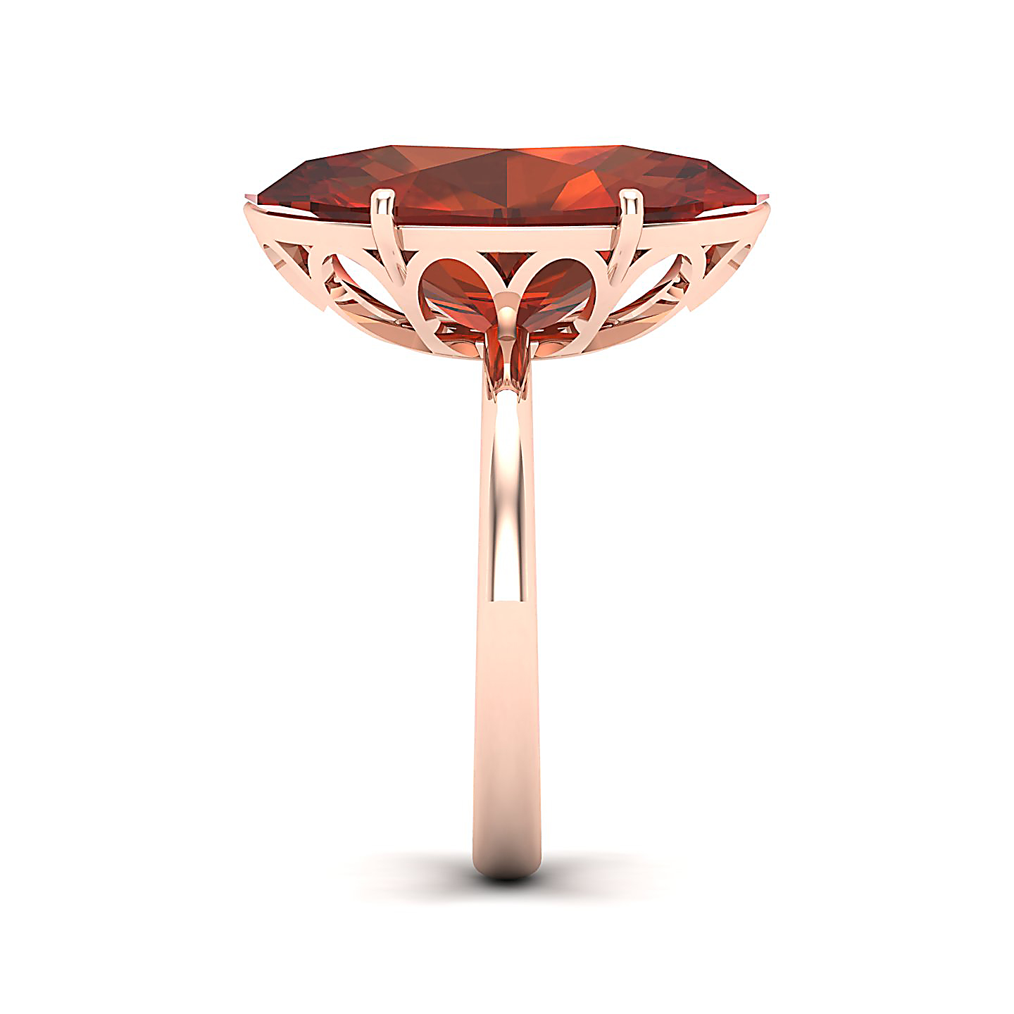 The Minimalistic Hessonite Gold Rin