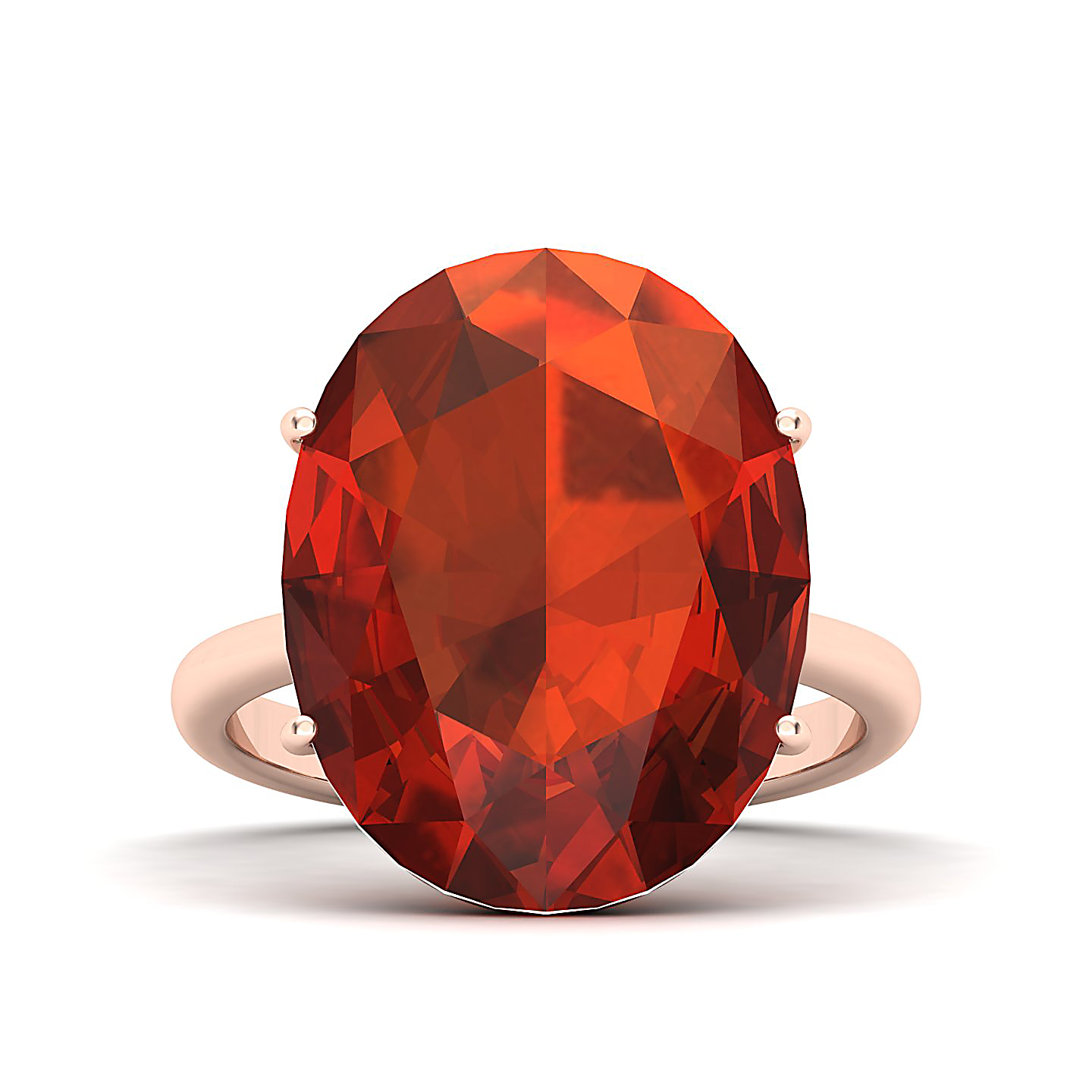 The Minimalistic Hessonite Gold Rin