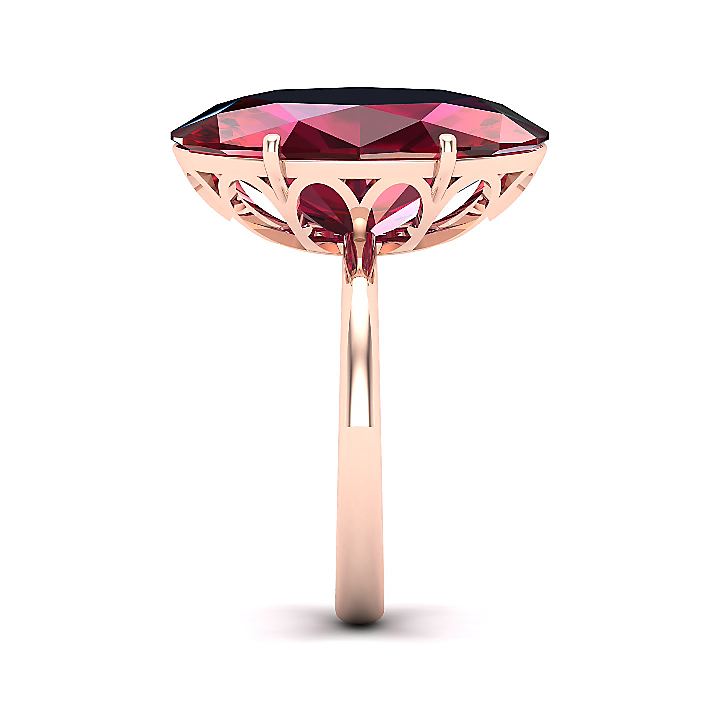 The Minimalistic Ruby Gold Ring