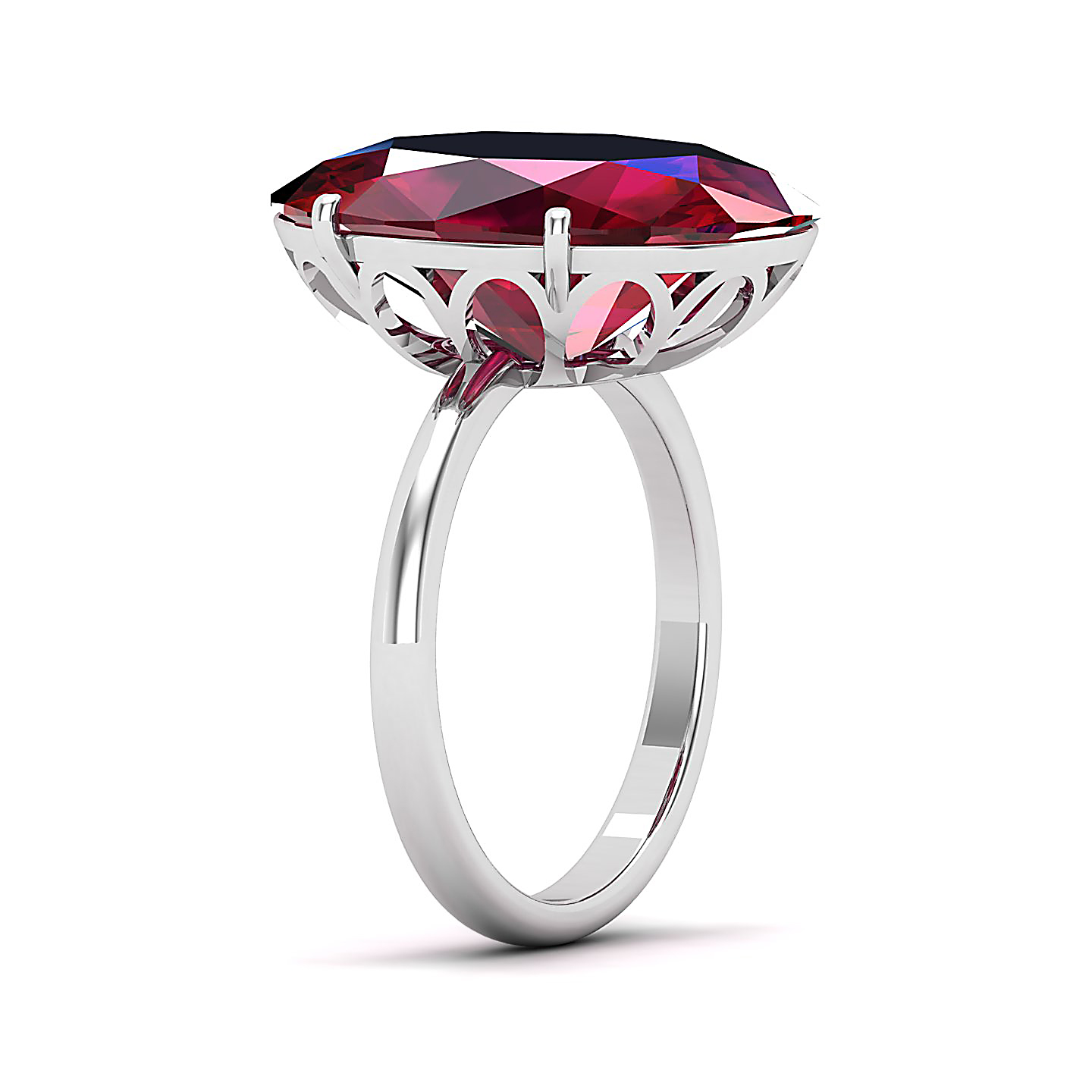 The Minimalistic Ruby Gold Ring