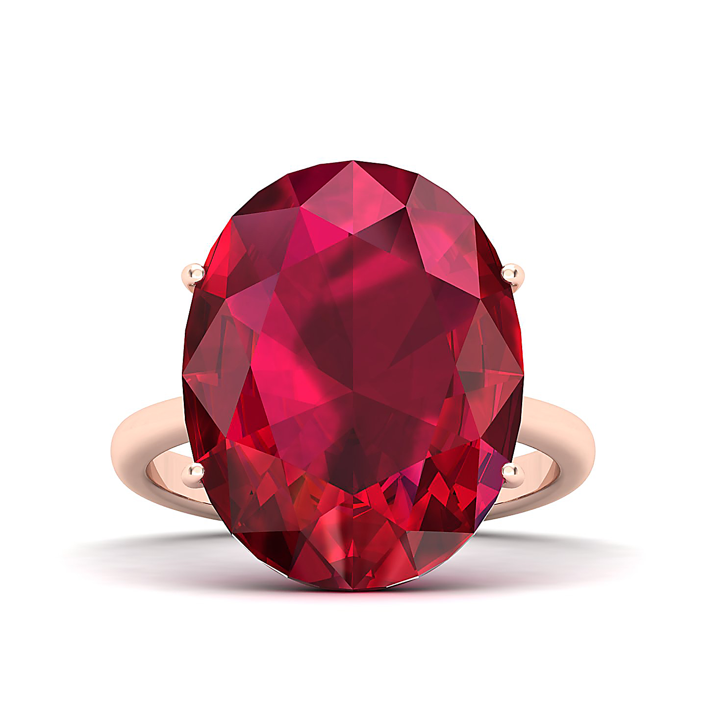 The Minimalistic Ruby Gold Ring