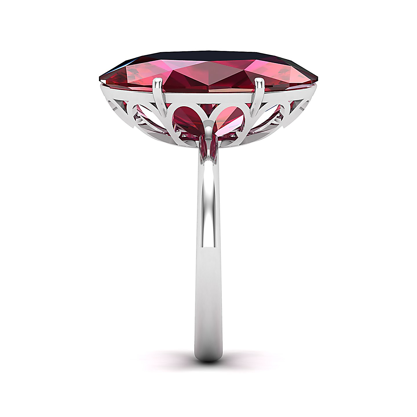 The Minimalistic Ruby Gold Ring