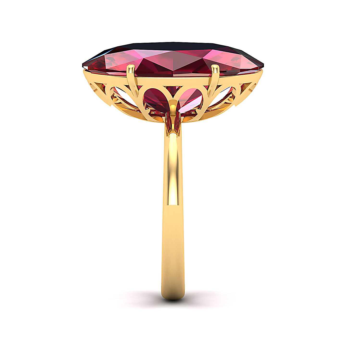 The Minimalistic Ruby Gold Ring